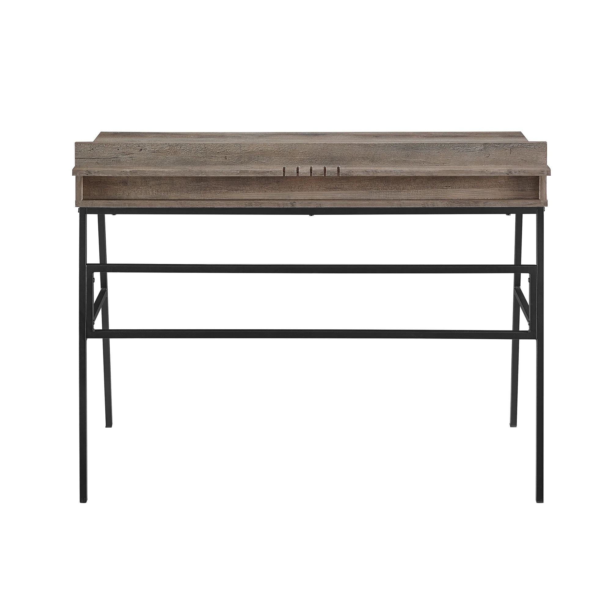 Walker Edison Modern 3-Drawer Desk, Grey Wash - Image 5