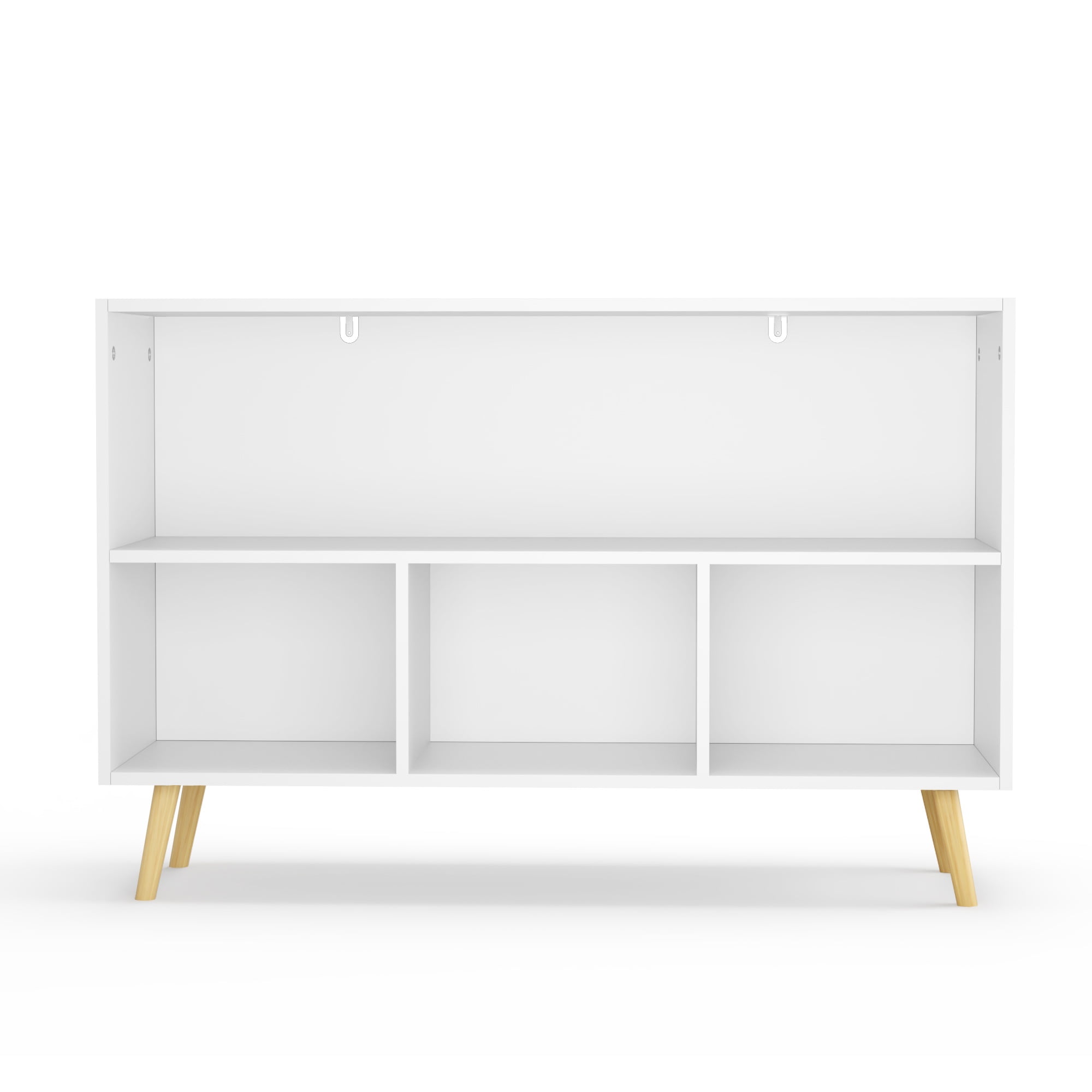 PORKISS Bookshelf for Kids, Wood Kids Bookcase with Collapsible Fabric Drawers, Freestanding Toy Organizer, Modern Toy Storage for Children's Room, Living Room, White/Gray - Image 10