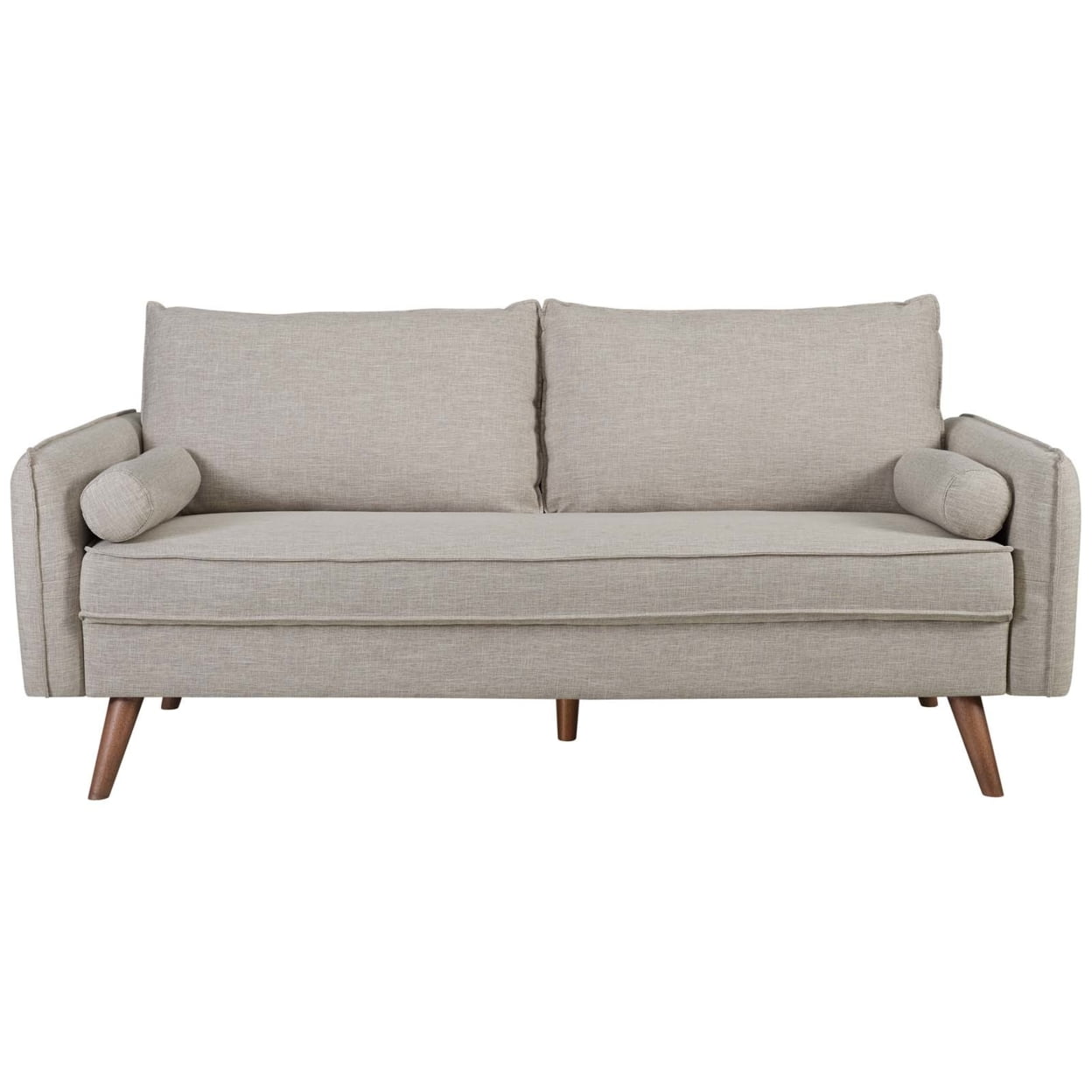 Modway Revive Fabric Upholstered Sofa, Beige - Image 4
