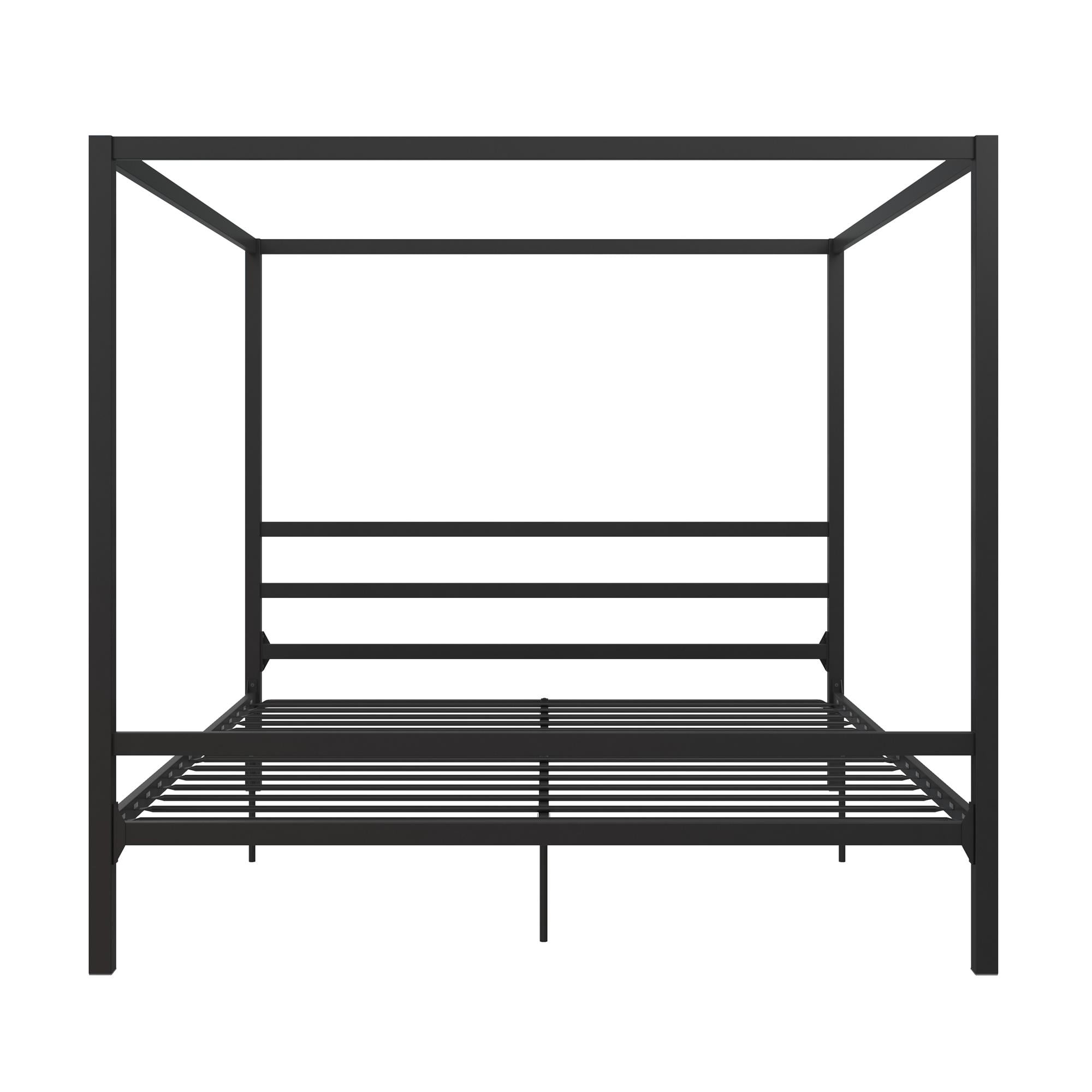 DHP Modern Metal Canopy Bed, King, Black - Image 6