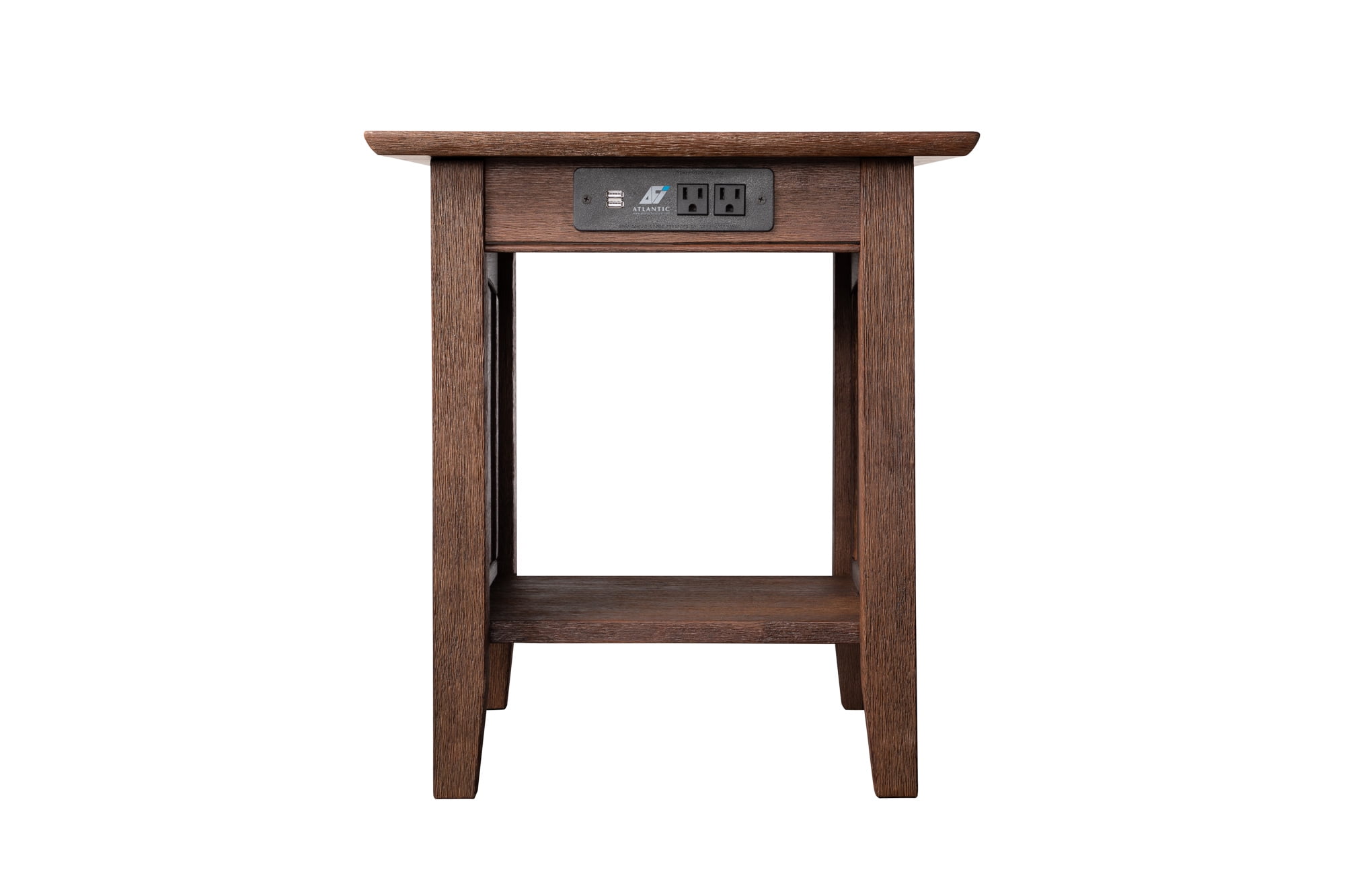 AFI Nantucket End Table with Charging Station, Burnt Amber - Image 5