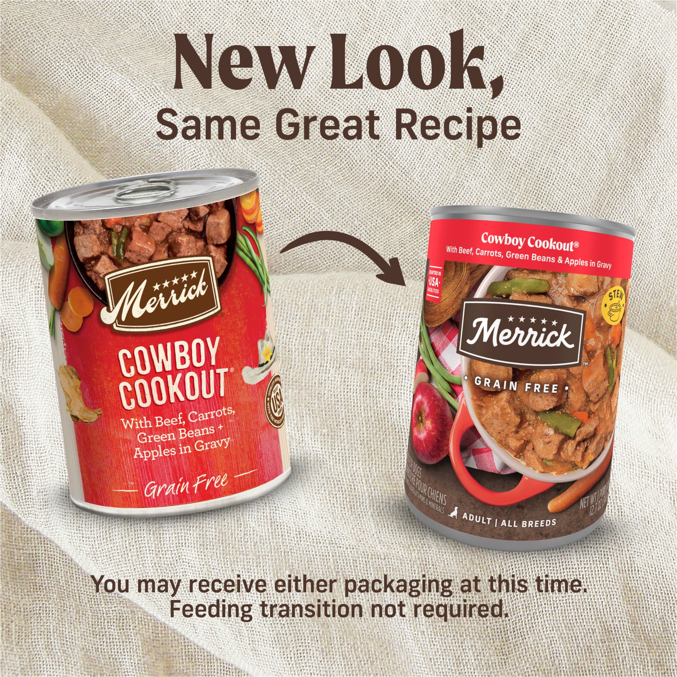 Merrick Cowboy Cookout Real Beef Gravy Wet Dog Food, Grain Free, 12.7 oz Can - Image 9