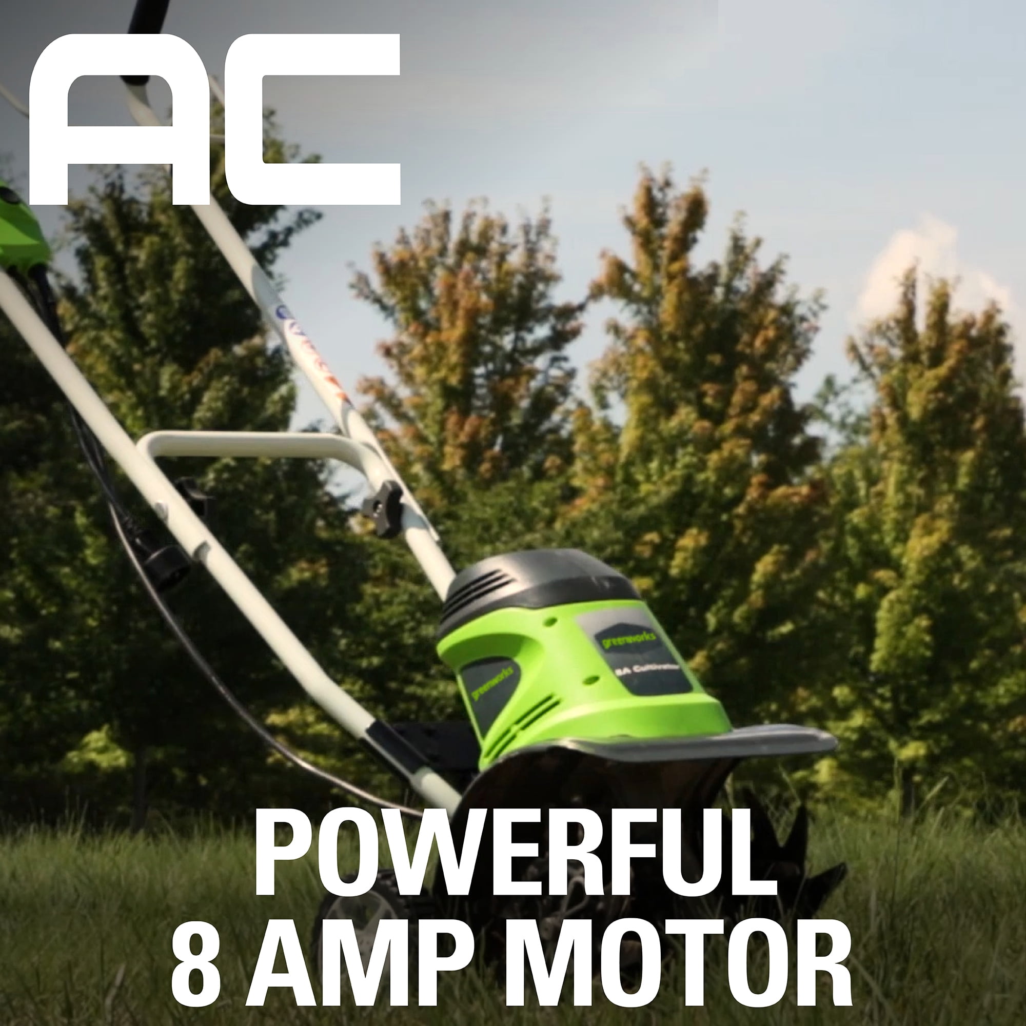 Greenworks 8 Amp 10-inch Corded Electric Cultivator/Tiller, 27072 - Image 8