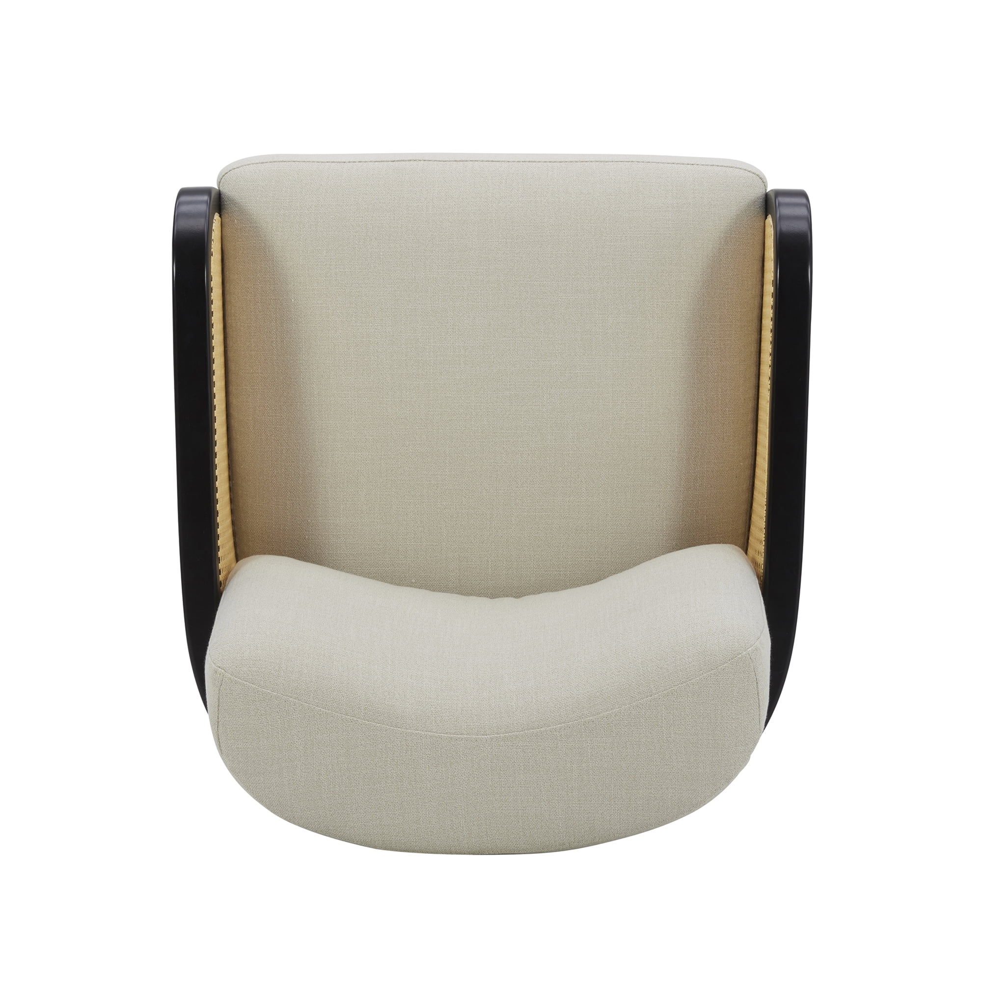 Better Homes & Gardens Springwood Cane Swivel Accent Chair, Charcoal - Image 7