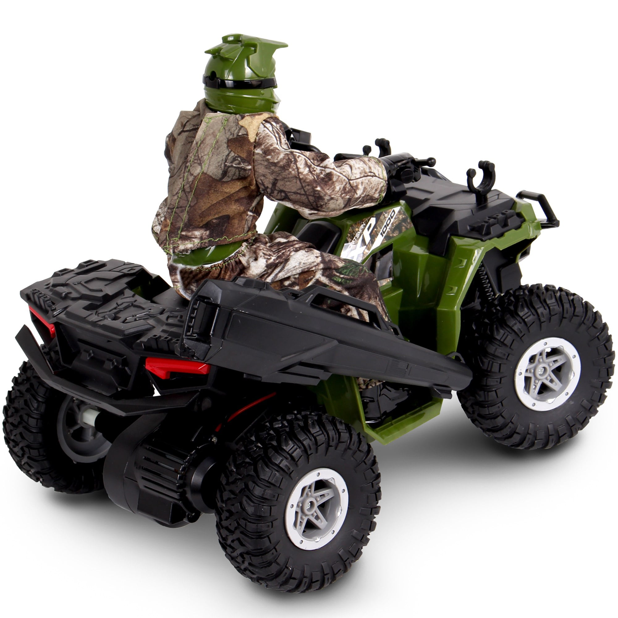 NKOK: Realtree Polaris RC ATV - Sportsman XP 1000 - Camo - 10" Remote Control Vehicle w/ Rider, Scaled Off-Road Racer, Turbo Boost & Lights, Kids 6+ - Image 2