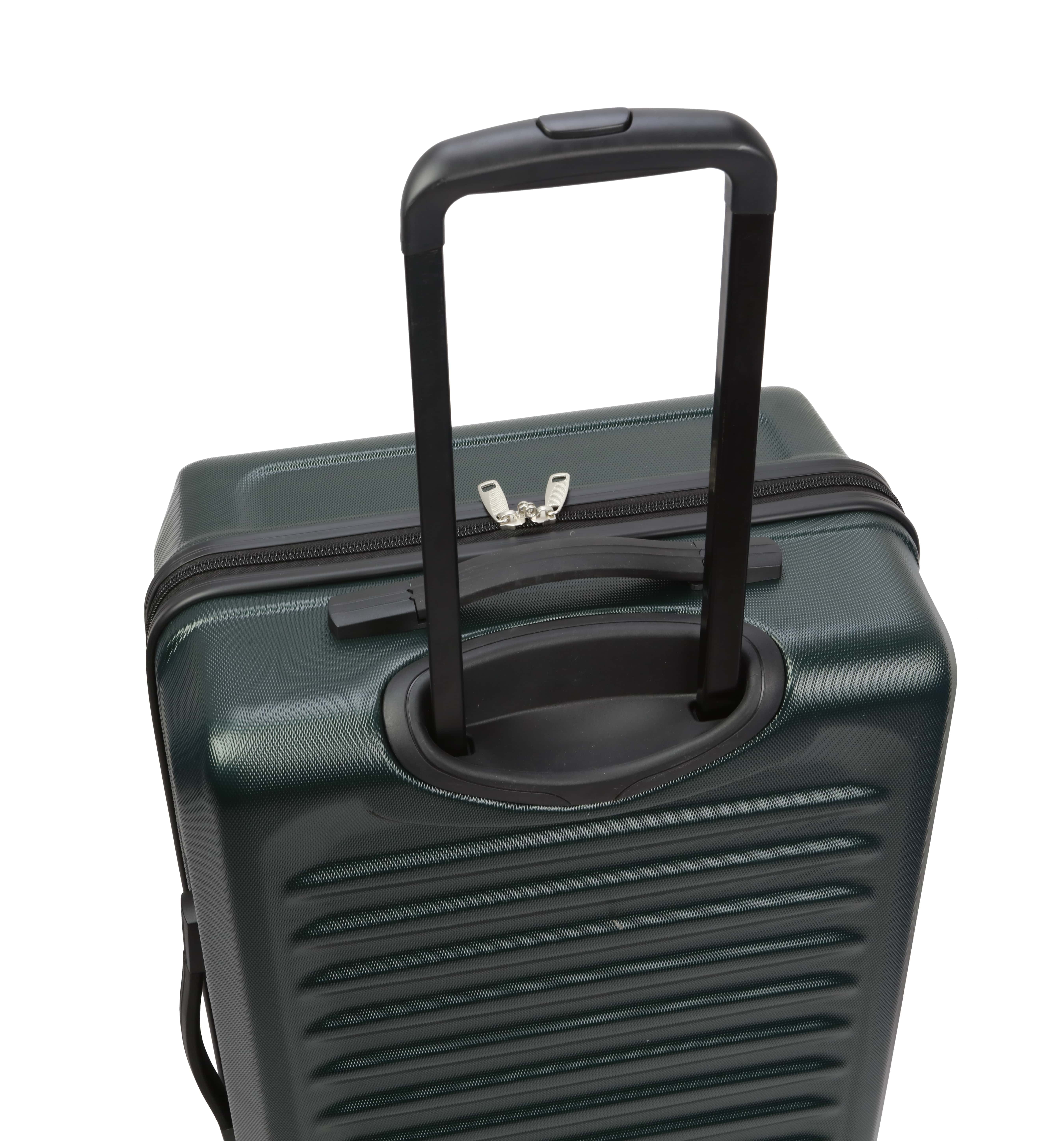 Moda ABS Hard Side 3 Piece Luggage Set, Includes 28-inch and 24-inch Checked and 20-inch Carry-on Luggage, Dark Green - Image 10