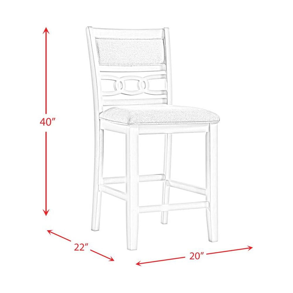 Picket House Furnishings Taylor Counter Height Side Chair Set in Walnut - Image 5