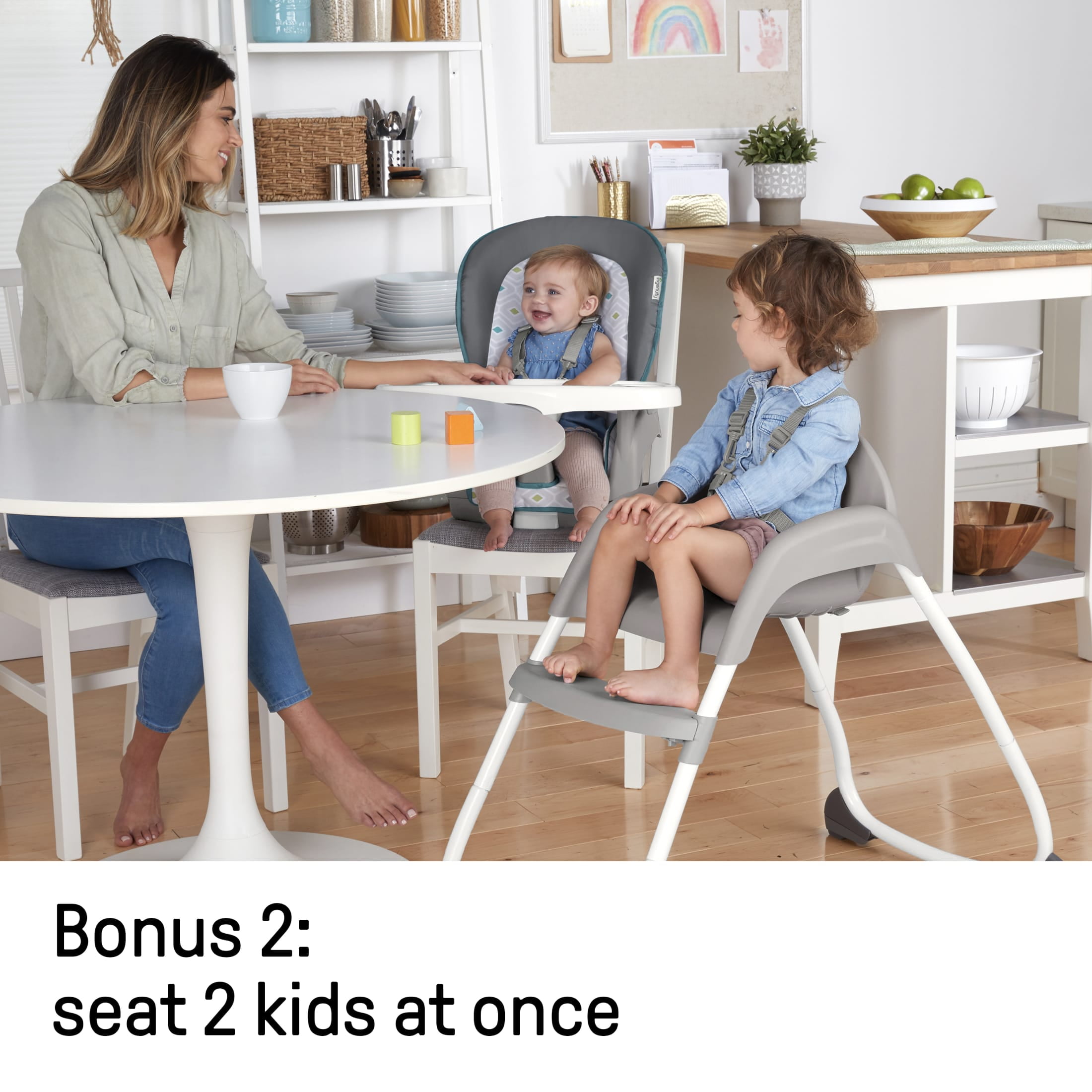 Ingenuity Trio 3-in-1 High Chair, Toddler Chair, and Booster, For Ages 6 Months and Up, Unisex - Nash - Image 12
