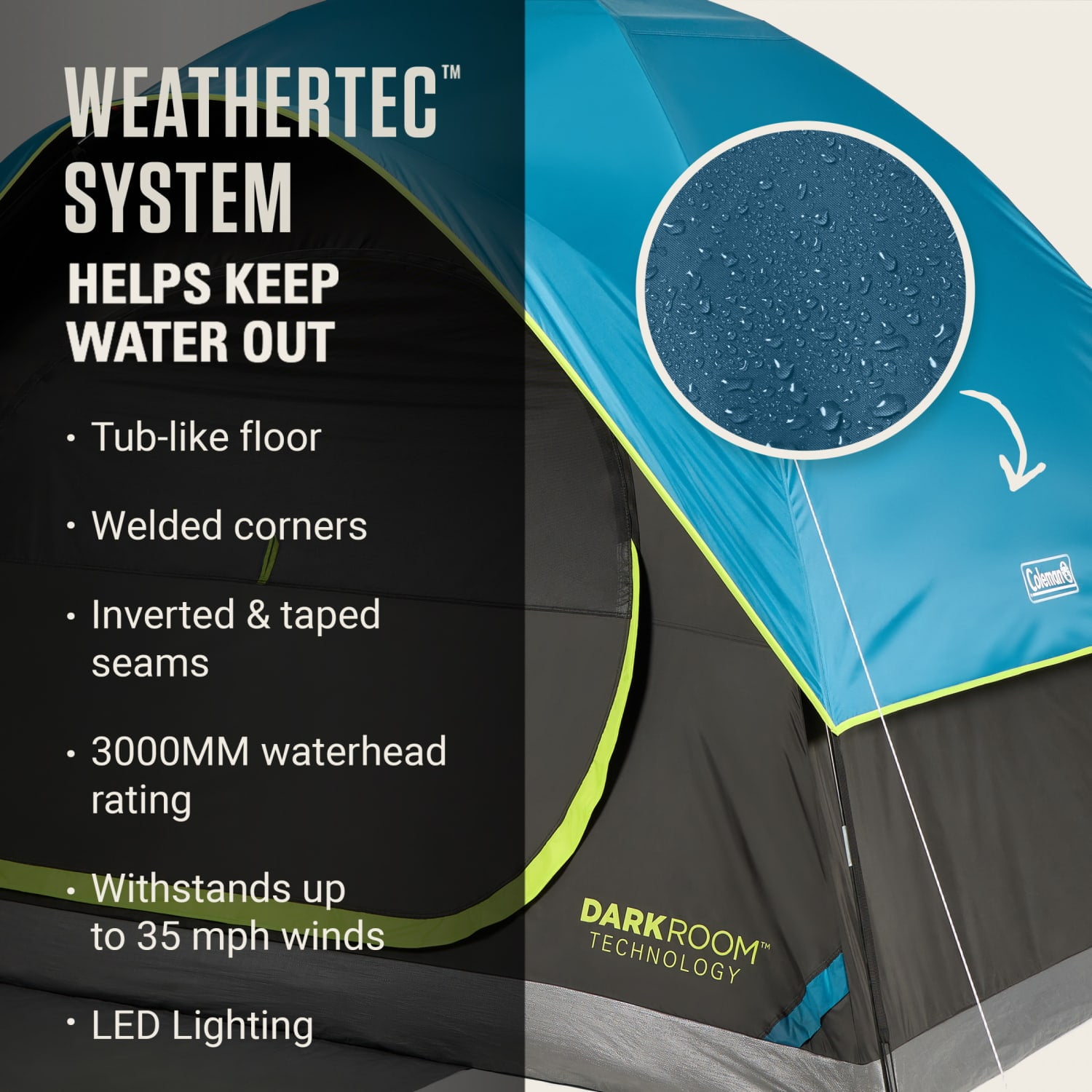 Coleman 6-Person Stardome Dark Room Tent - Image 9