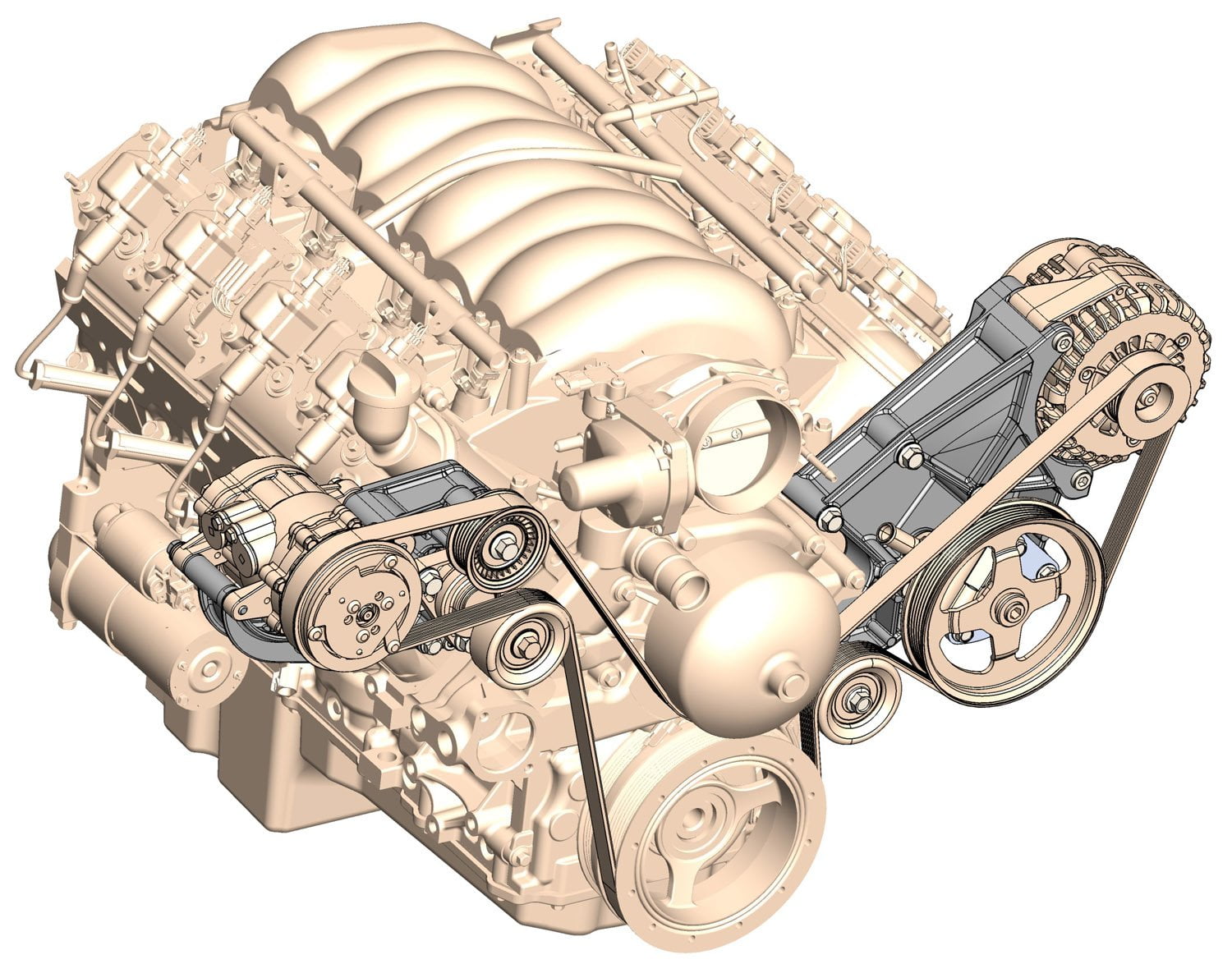 Holley Performance 20-132 Accessory Drive Component Mount Set - Image 2