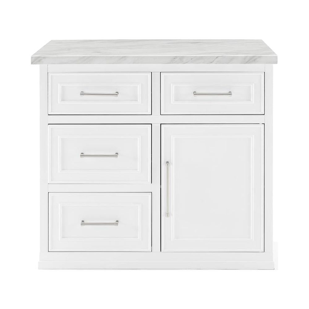 Crosley Furniture Cutler Faux Marble Top Kitchen Island - Image 2