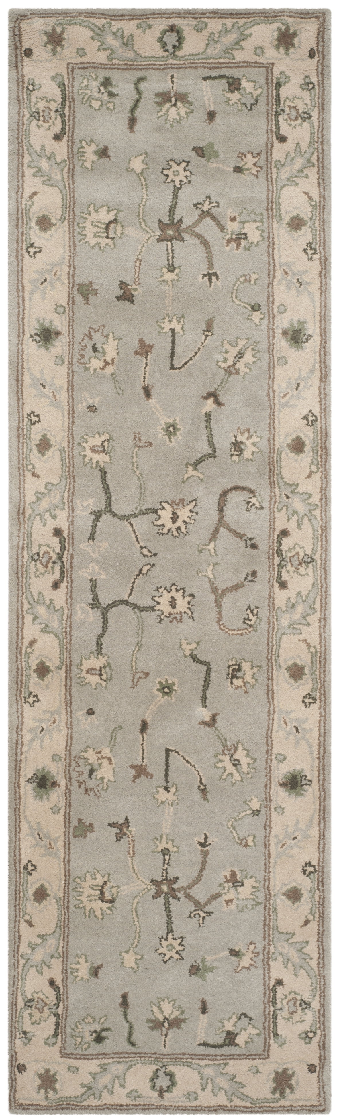 SAFAVIEH Heritage Angelle Traditional Wool Runner Rug, Beige/Grey, 2'3" x 12' - Image 6