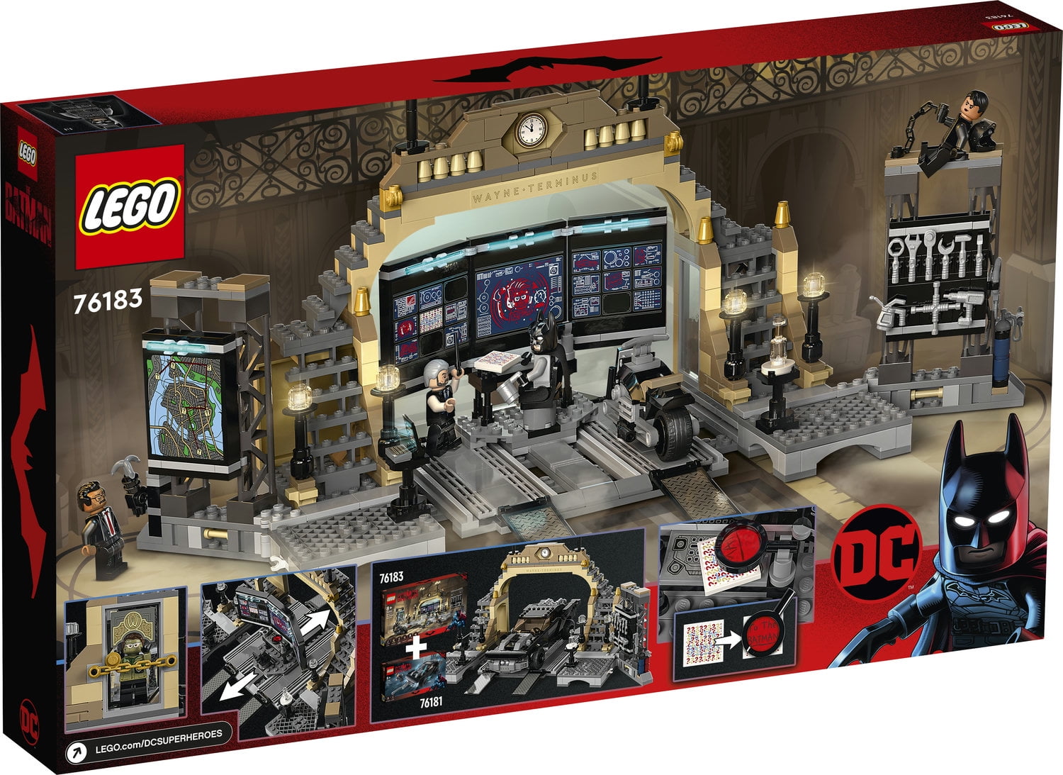 LEGO DC Batman Batcave: The Riddler Face-off 76183 Building Kit; Cool GOTHAM CITY Batcave Toy for Kids Aged 8+ (581 Pieces) - Image 5