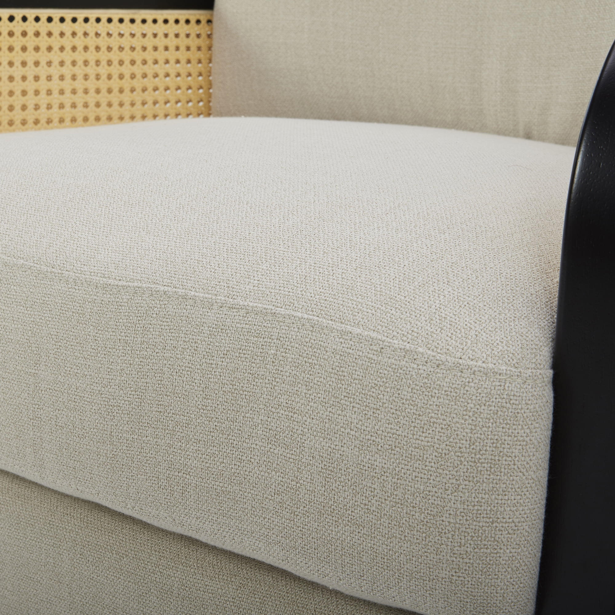 Better Homes & Gardens Springwood Cane Swivel Accent Chair, Charcoal - Image 9