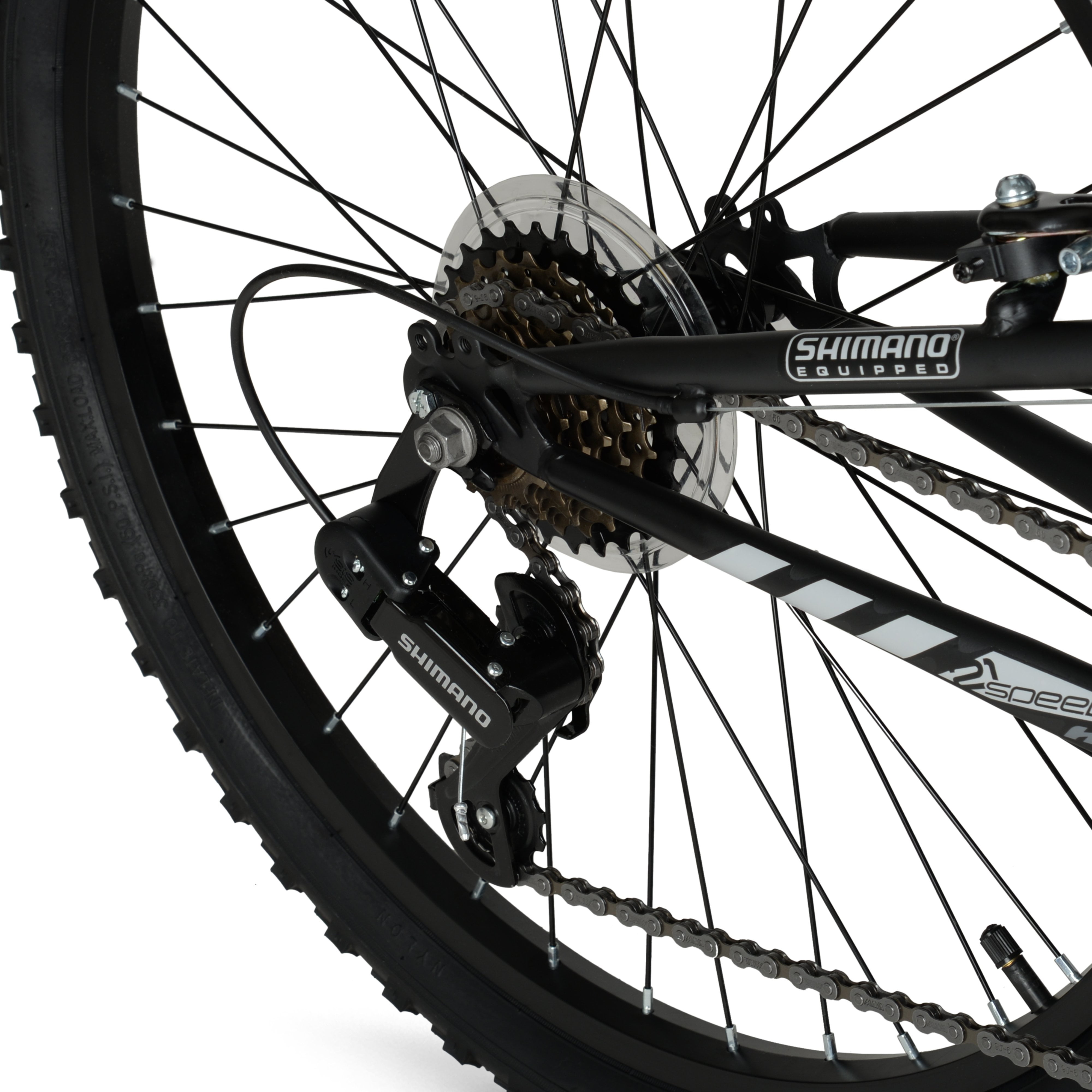 24" Hyper Bicycles Havoc Mountain Bike, Youth/Adult, Recommended Ages 10-14 Years Old, Black - Image 12