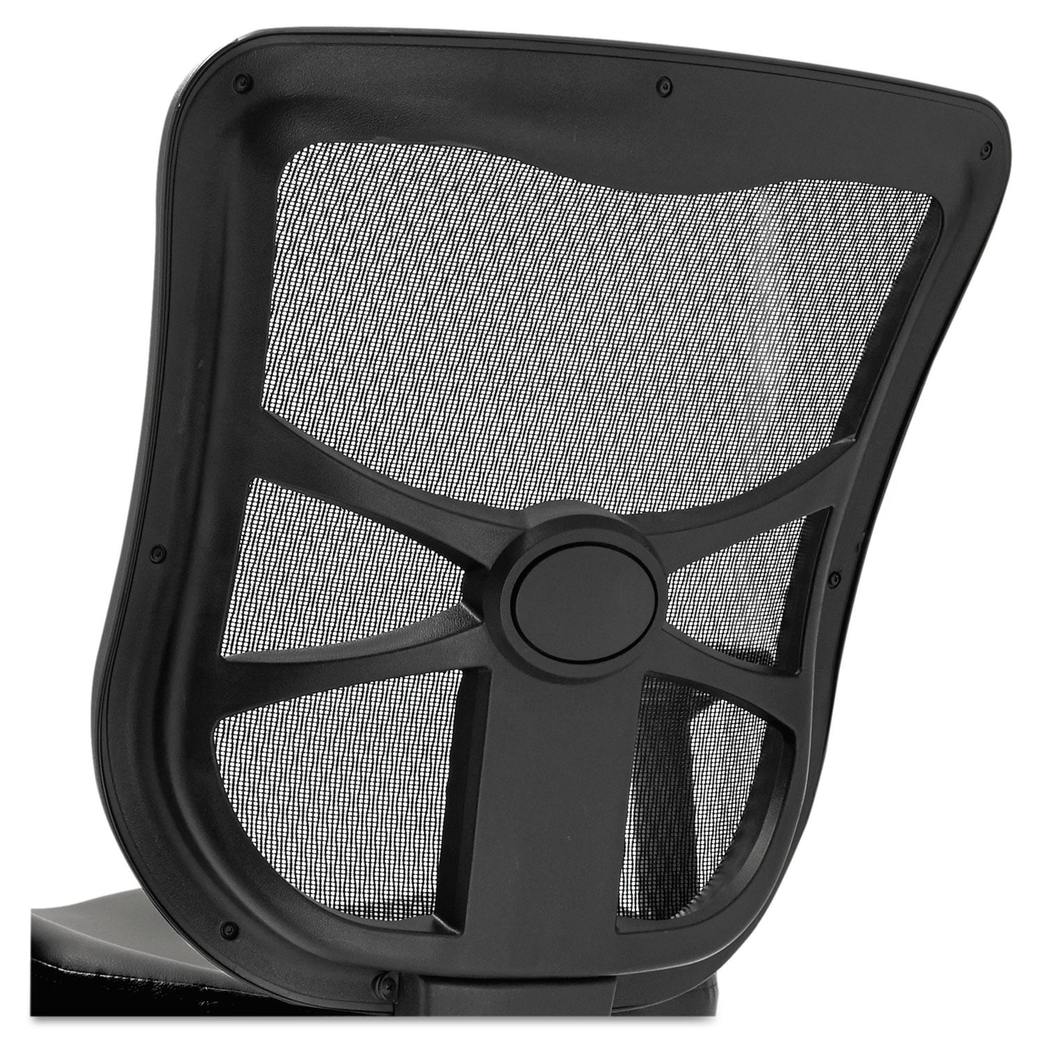 Alera Elusion Series Mesh Mid-Back Multifunction Chair, 17.7" to 21.4" Seat Height, Black - Image 6