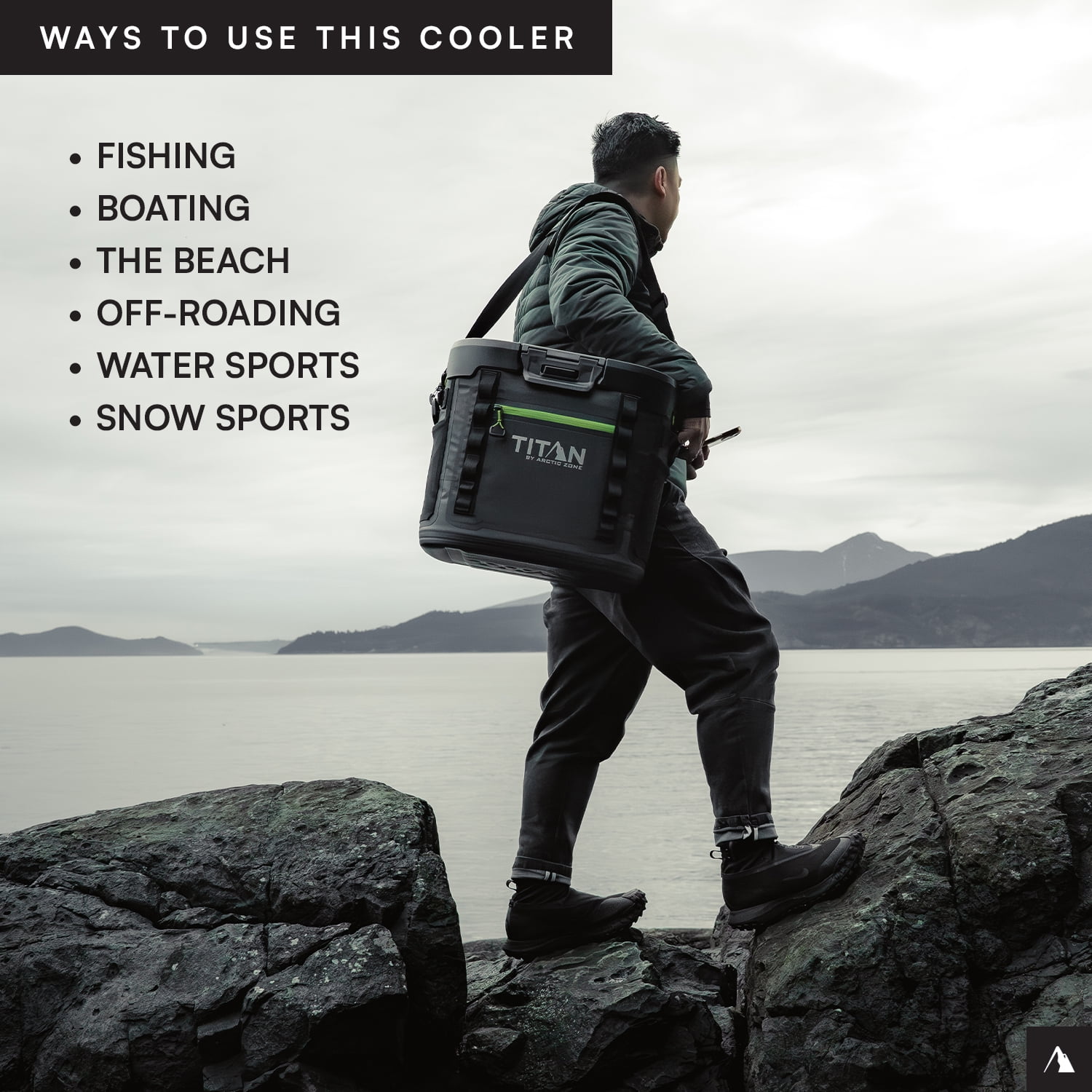 Titan by Arctic Zone 36 Can, 24 Quart Welded Soft Cooler with Waterproof Exterior & Leak Proof Latch, Black - Image 12