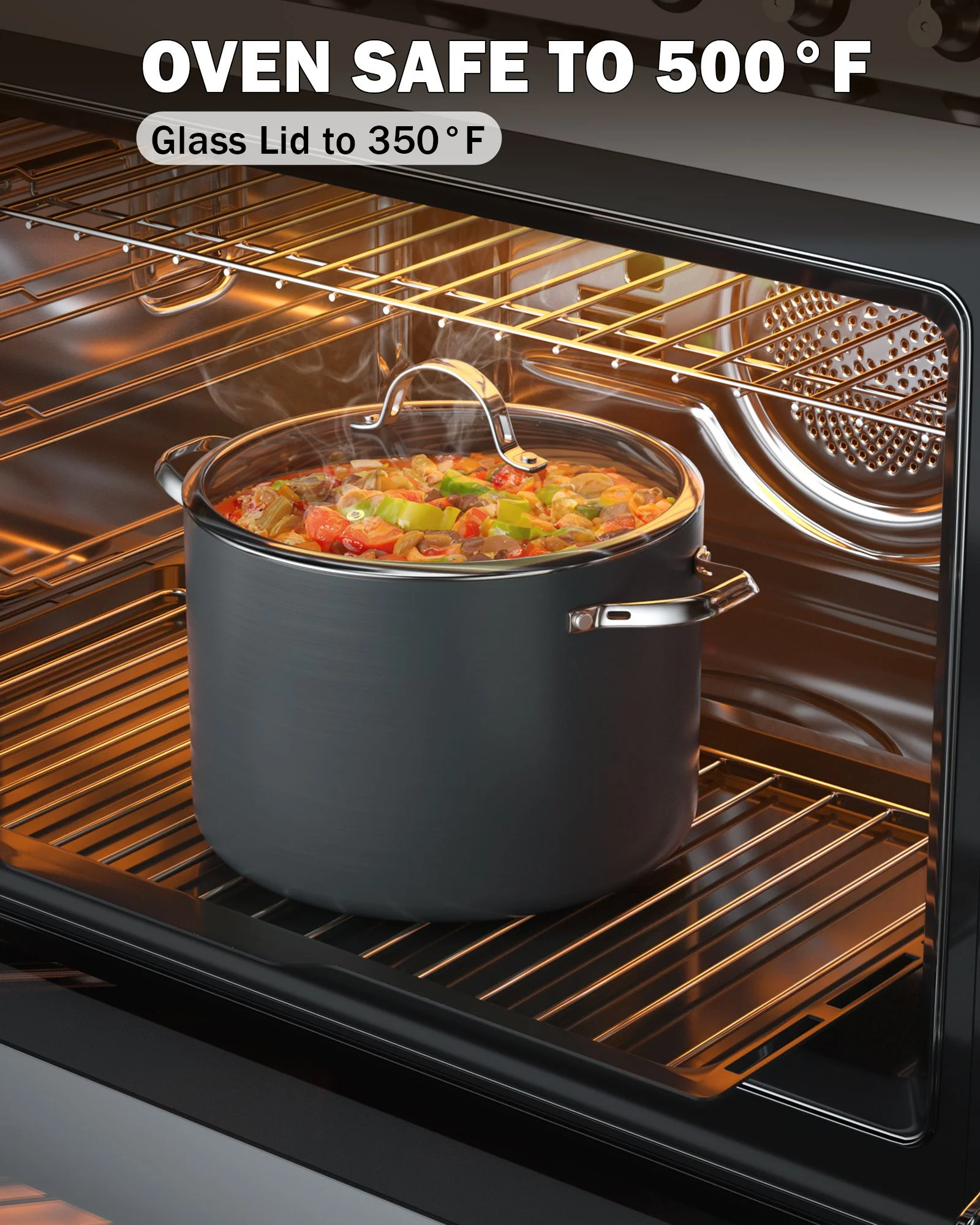 Cooks Standard Frying Omelet Pan, Classic Hard Anodized Nonstick 12-Inch/30cm Egg Skillet Omelette Saute Pan Sartenes, Black - Image 4