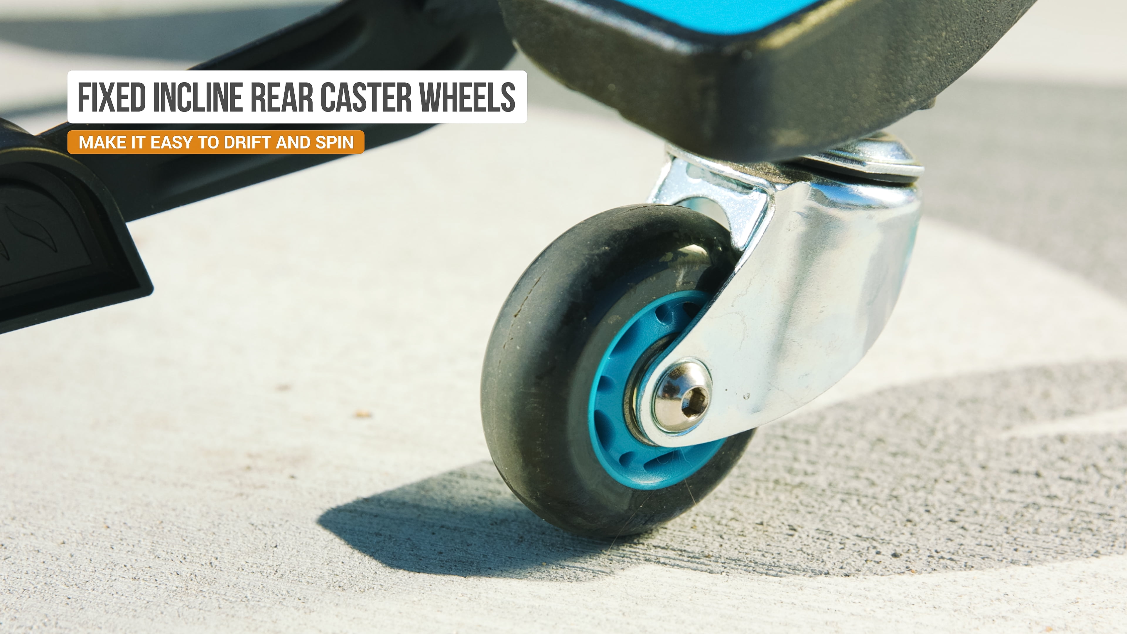 Razor Powerwing Caster Scooter Blue - Ages 6+ and Riders up to 143 lbs, Blue - Image 8