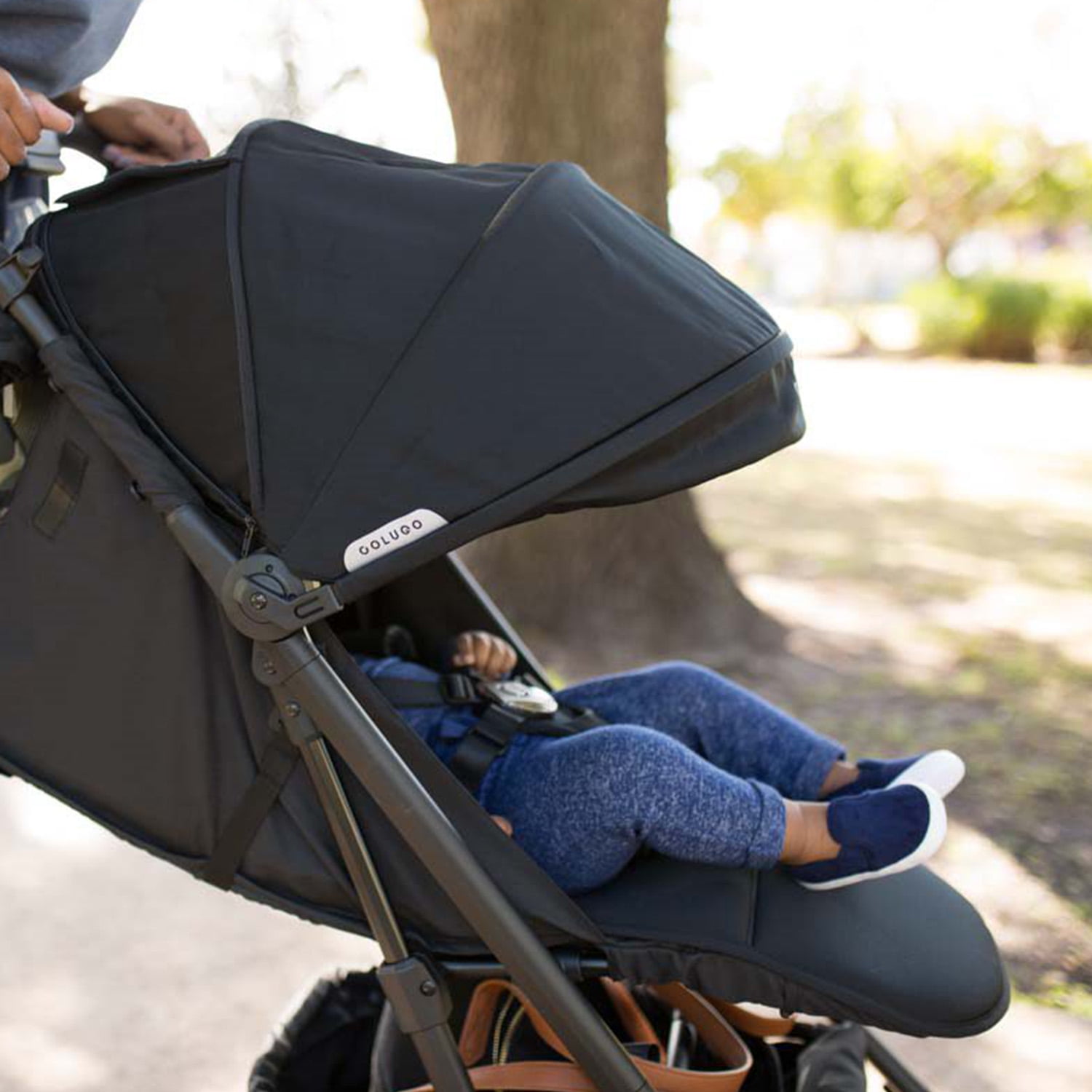 Colugo Compact Stroller - One Hand Fold Lightweight Stroller, Travel Stroller with Rain Cover, Backpack and Cup Holder, Black - Image 8