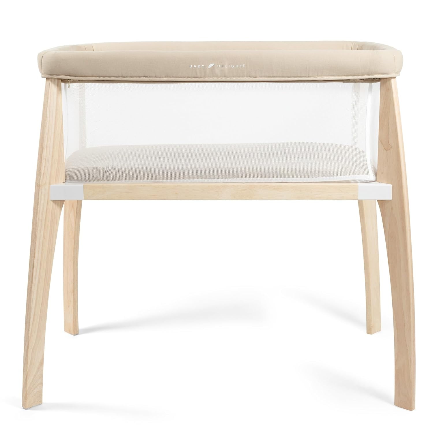 Baby Delight Heirloom Willow Wood Infant Bassinet, Organic Oat - Image 4