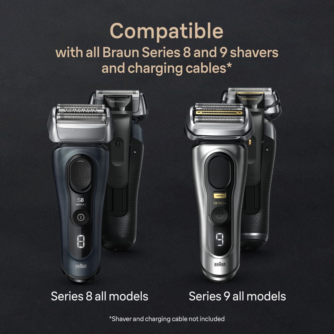 Braun Series 9 PRO+ Electric Shaver, 6in1 SmartCare Center & Travel Case, 9567cc Silver - Image 10