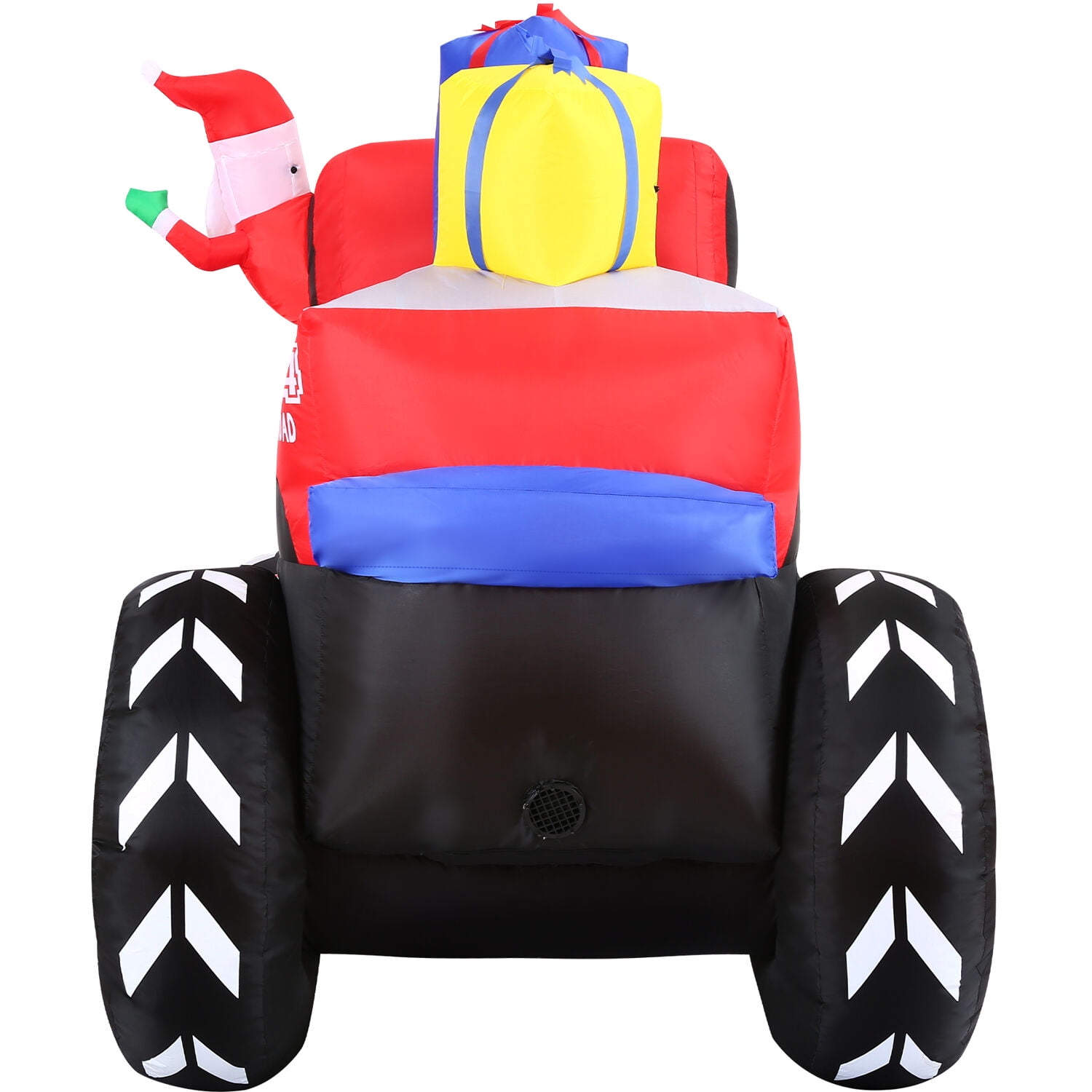 Fraser Hill Farm 7-ft. Wide Inflatable Christmas Santa Claus in Monster Truck with LED Lights, Festive Holiday Blow-Up Decorations, Blower, Ropes, and Stakes Included | FHFMNSRTRCK071-L - Image 8
