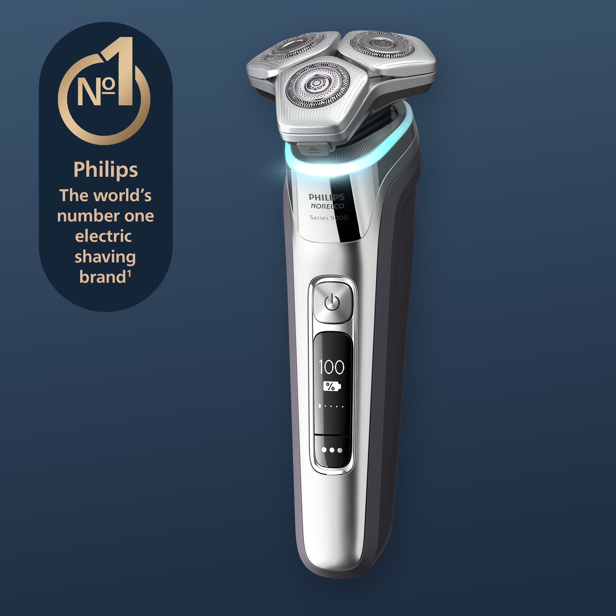 Philips Norelco 9500 Rechargeable Wet & Dry Electric Shaver with Quick Clean, Travel Case, Pop Up Trimmer, S9985/84 - Image 6