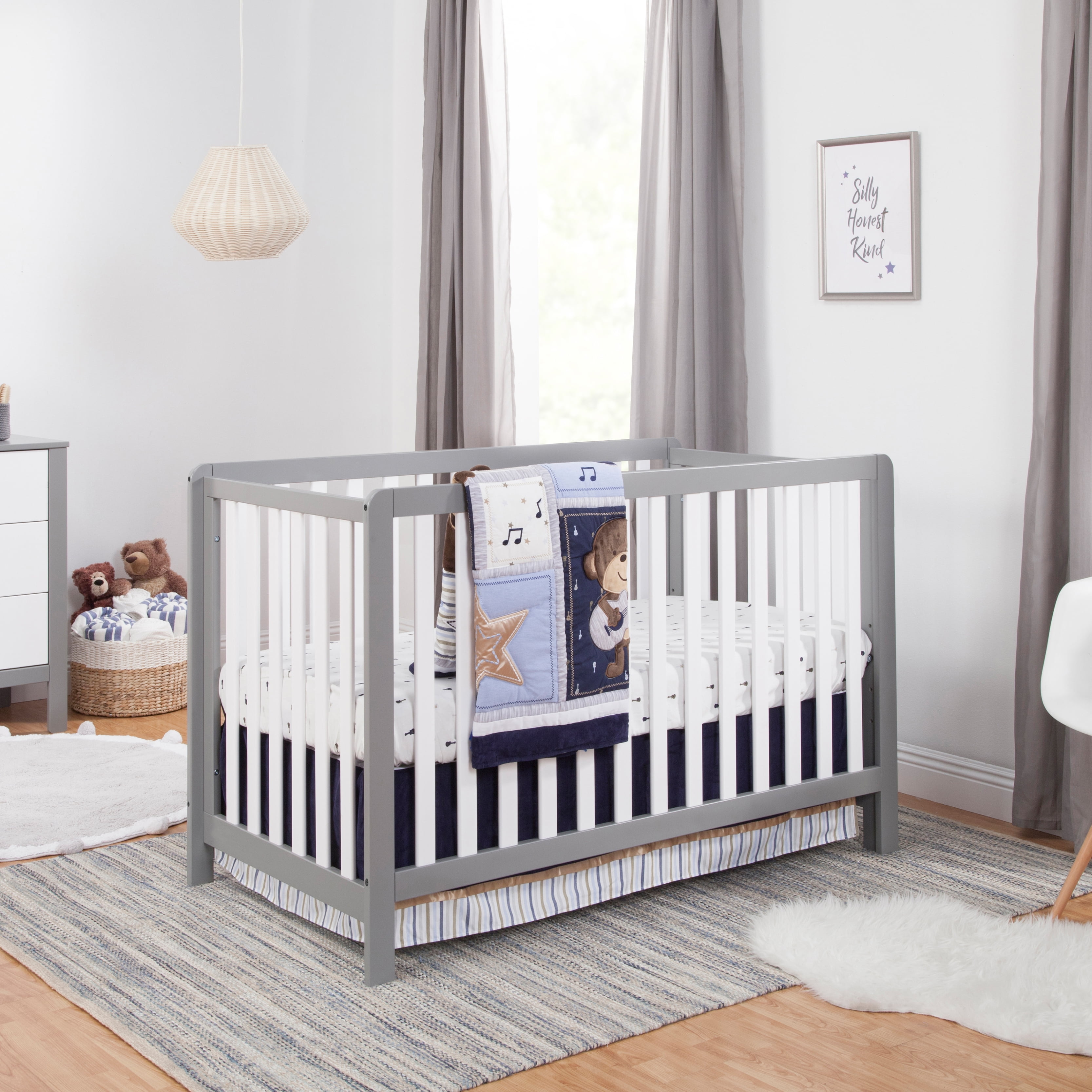 Carter's by DaVinci Colby 4-in-1 Convertible Crib in Gray and White - Image 9