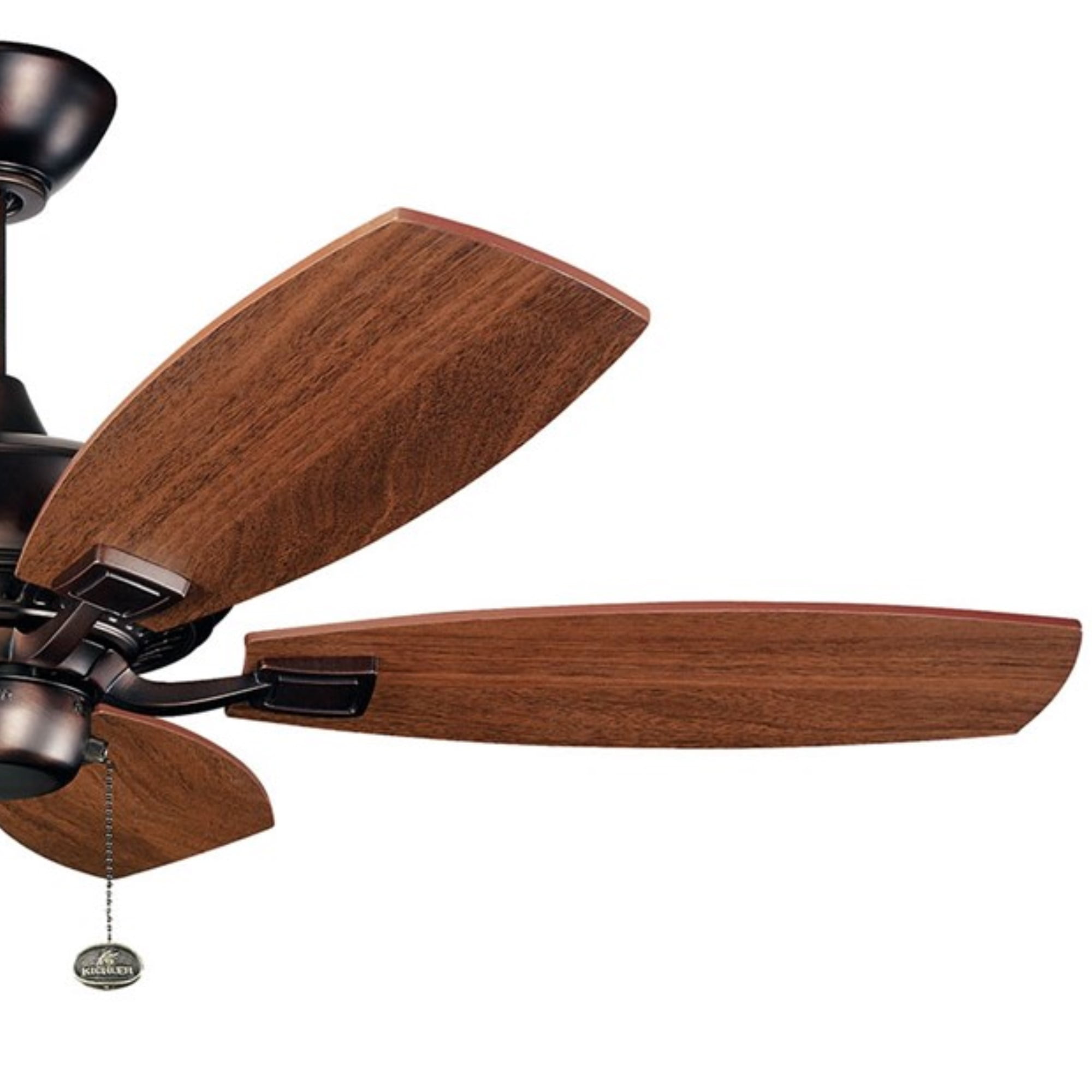 Kichler Canfield 44" Oil Brushed Bronze Downrod Ceiling Fan with Pull Chain - Image 9