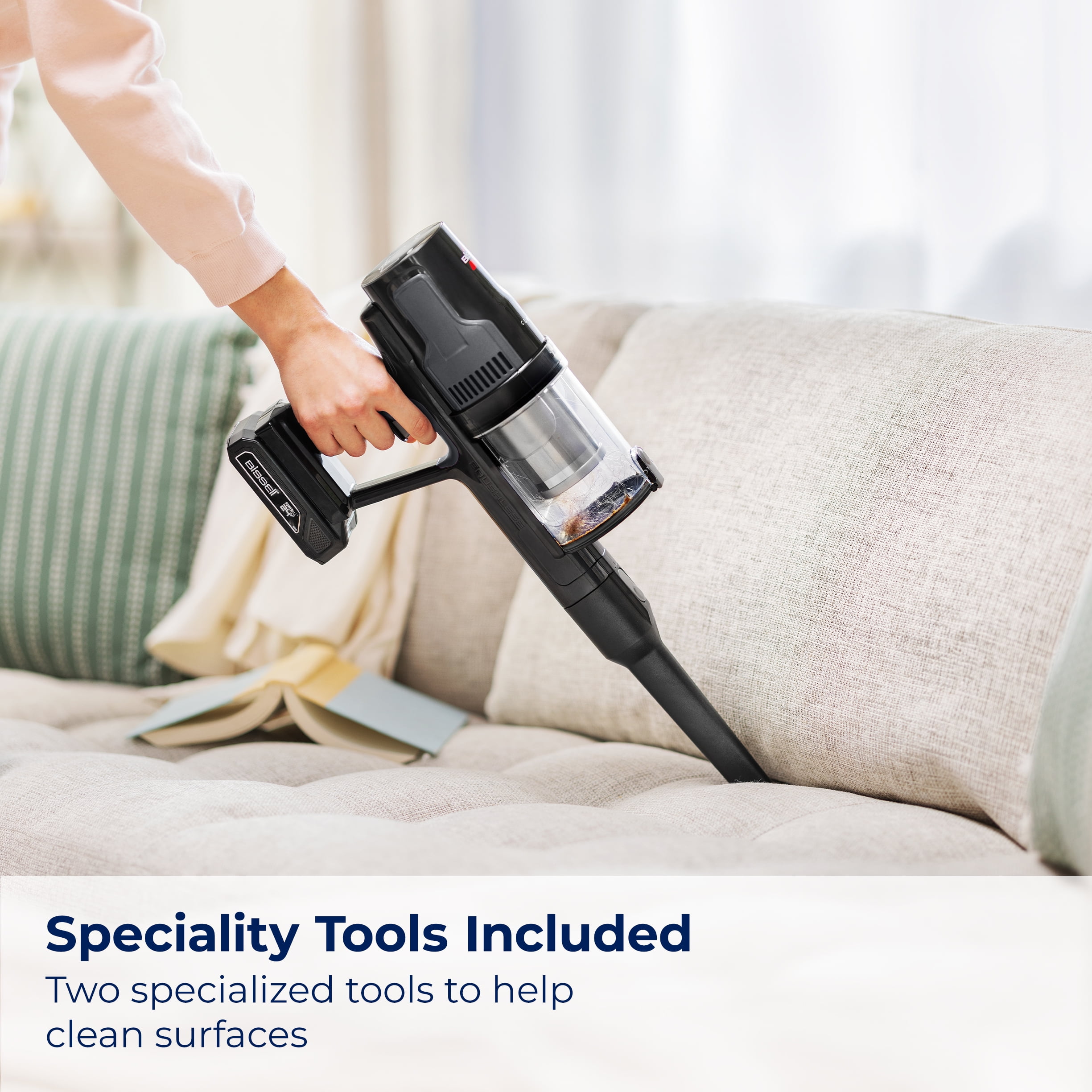 Bissell PowerLifter Lightweight Cordless Vacuum w/ Removable Battery, 35-min runtime, LED Lights, Removable Hand Vac, Black, 3789X - Image 8