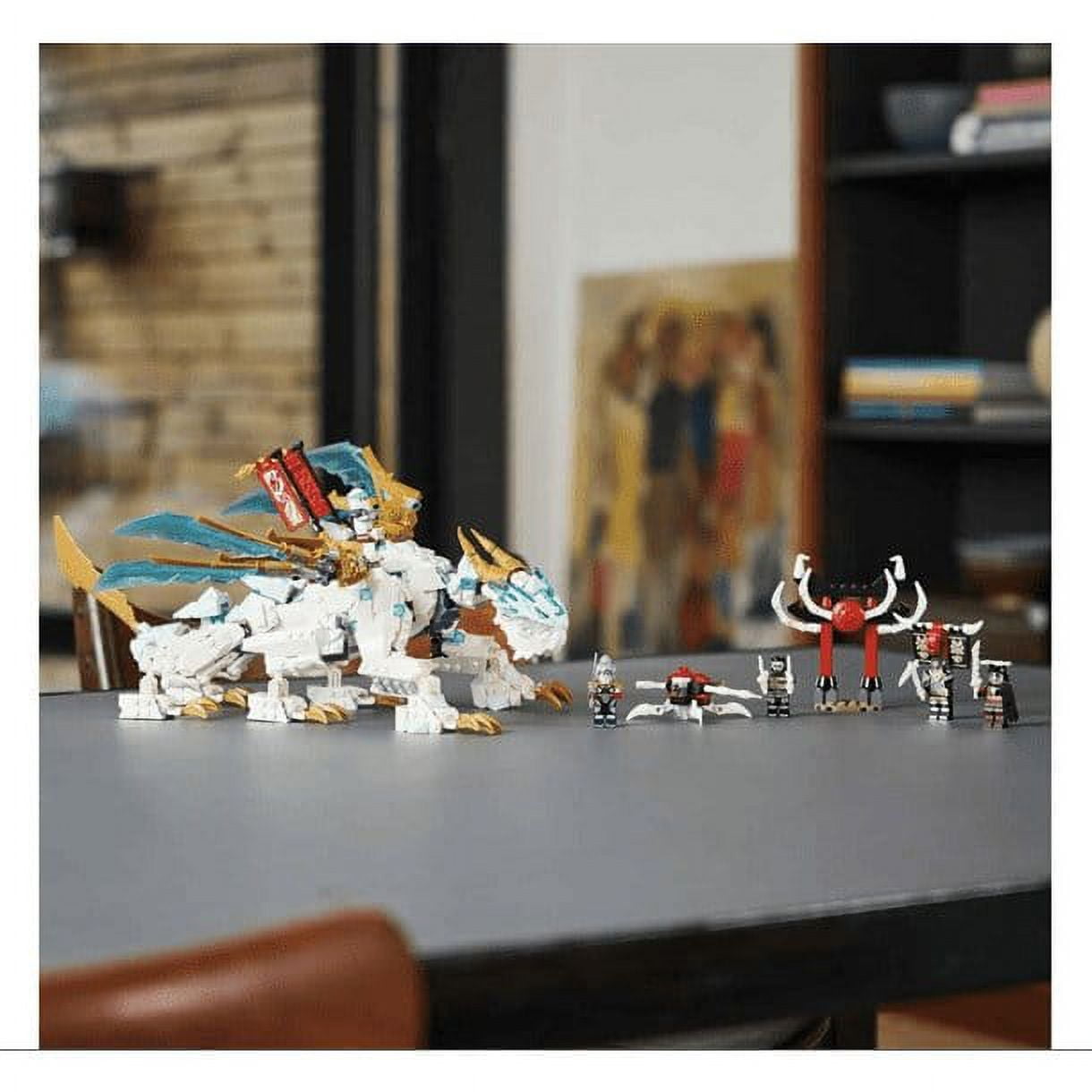 LEGO NINJAGO Zane's Ice Dragon Creature 71786, 2in1 Dragon Toy to Action Figure Warrior, Model Building Kit, Construction Set for Kids with 5 Minifigures - Image 8