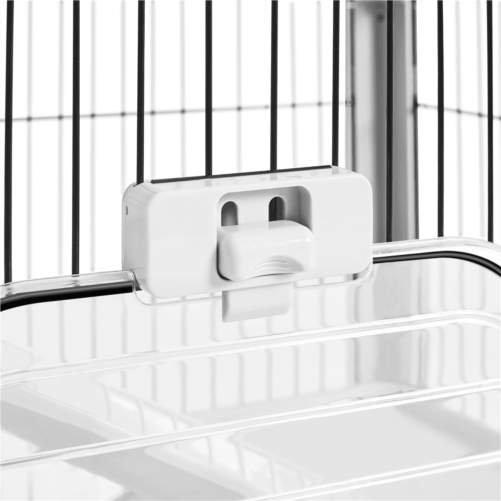 SmileMart 4-Level Rolling Rabbit Cage with Platform and Ramp for Small Animal, Gray - Image 6