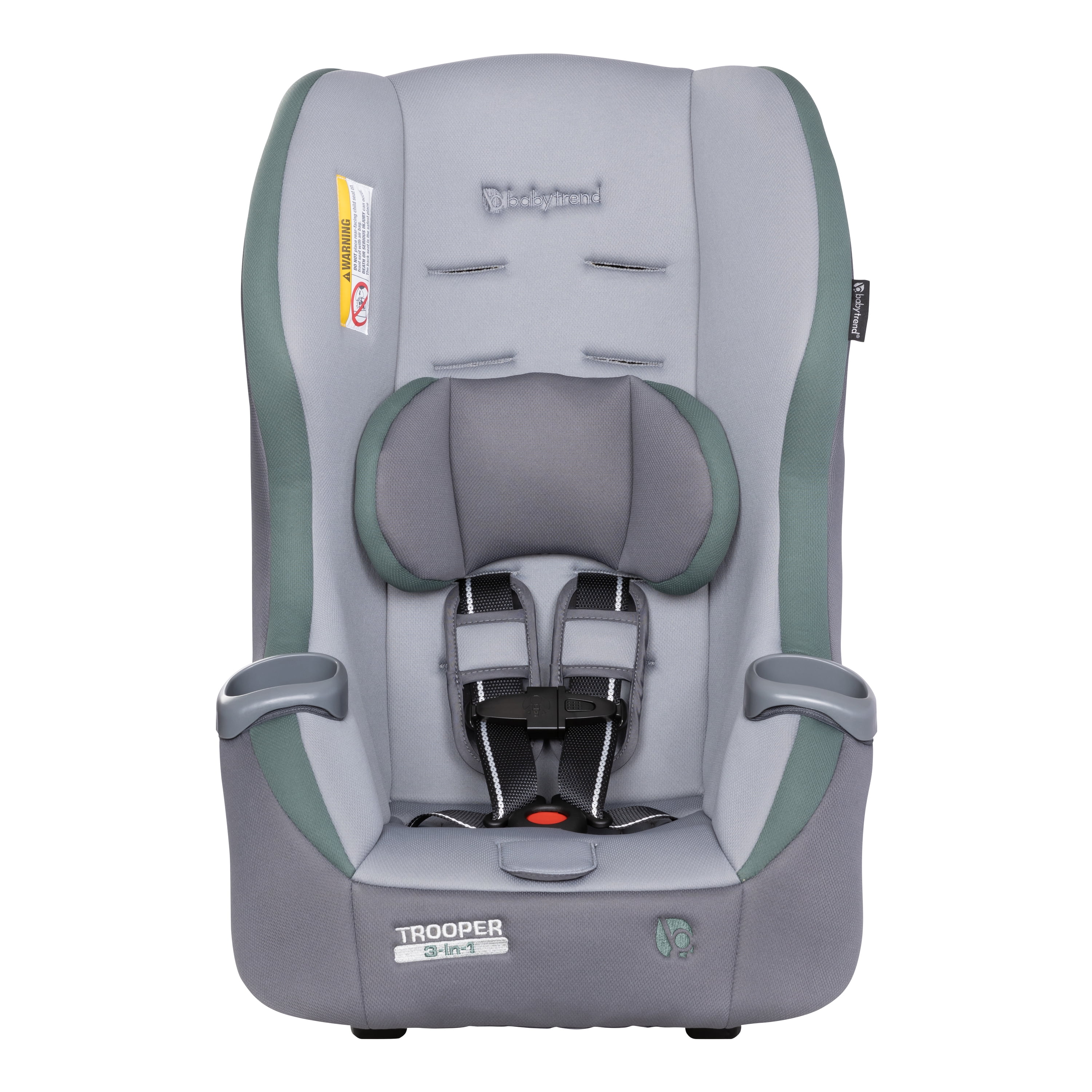 (3 pack) Baby Trend Trooper 3-in-1 Convertible Car Seat - Dash Sage - Image 4