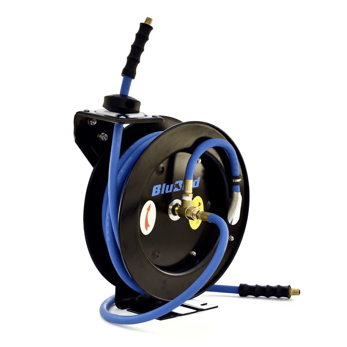 BluBird BBR3825 20ga. 12-Point Retractable Hose Reel w/ 3/8" X 25' Air Hose - Image 3