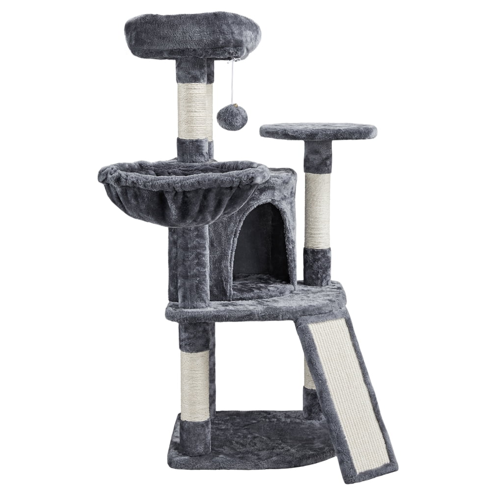 Renwick 37″H Big Condo Cat Tree with Scratching Post for Kittens,Dark Gray - Image 2