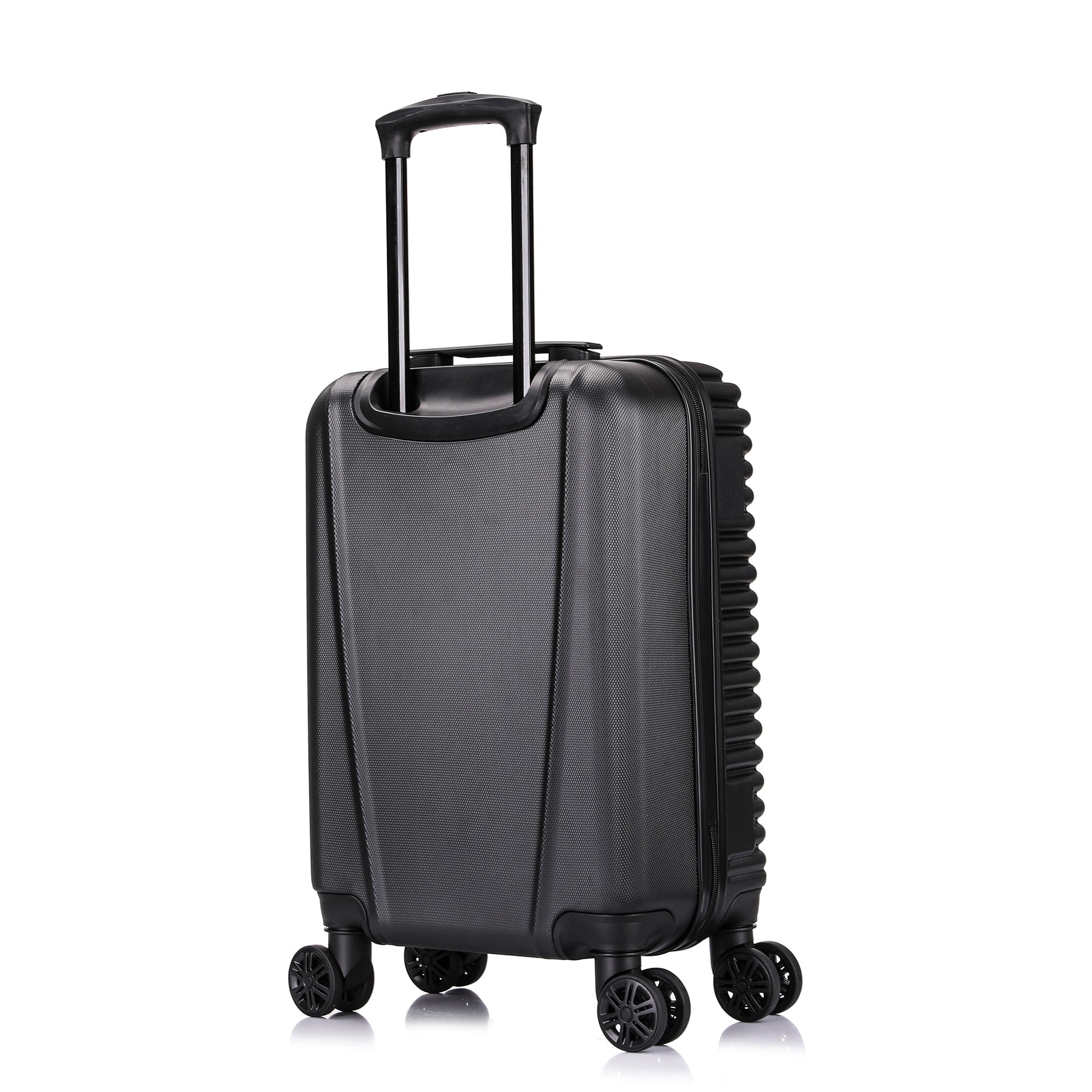 InUSA Ally 20" Hardside Lightweight Luggage with Spinner Wheels, Handle and Trolley, Black - Image 10