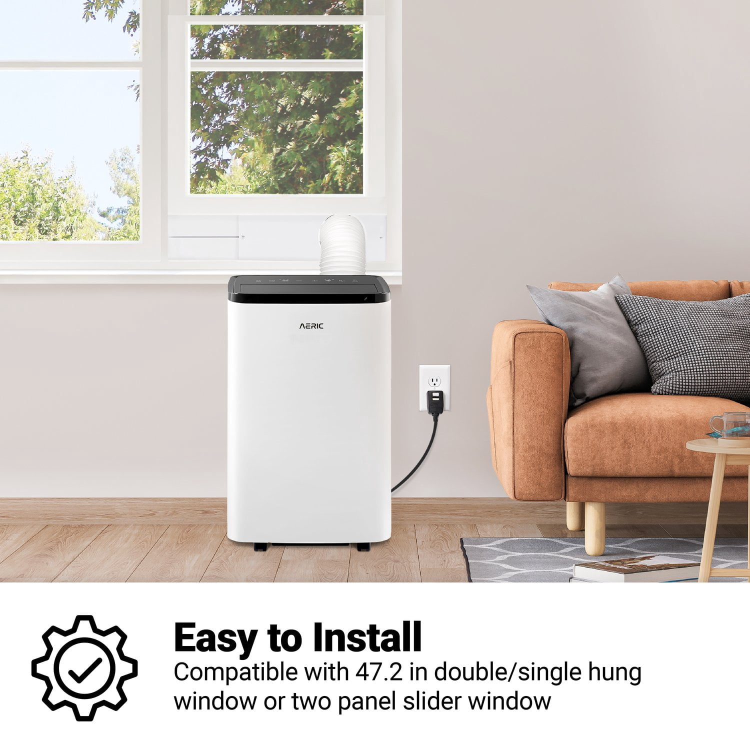Aeric 10,000 BTU SACC (14,000 BTU ASHRAE) Portable Air Conditioner with Heat, AERP101HAW - Image 13