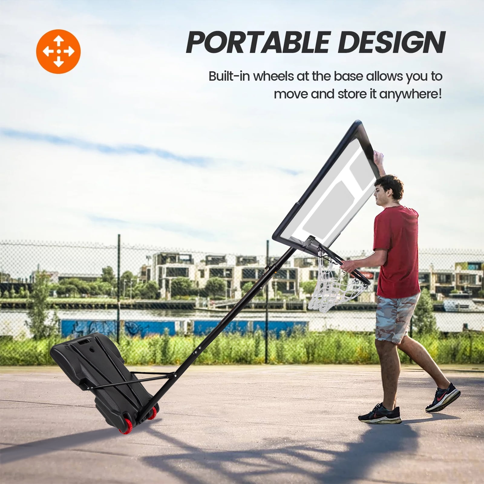 Vebreda 32in Adjustable Height Basketball Backboards - Image 5