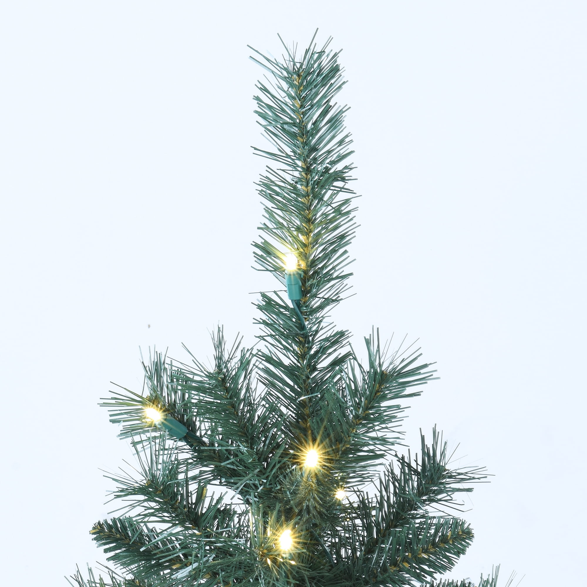 5-Piece Prelit Artificial Christmas Tree Entryway Set with Warm White LED Lights, by Holiday Time - Image 3