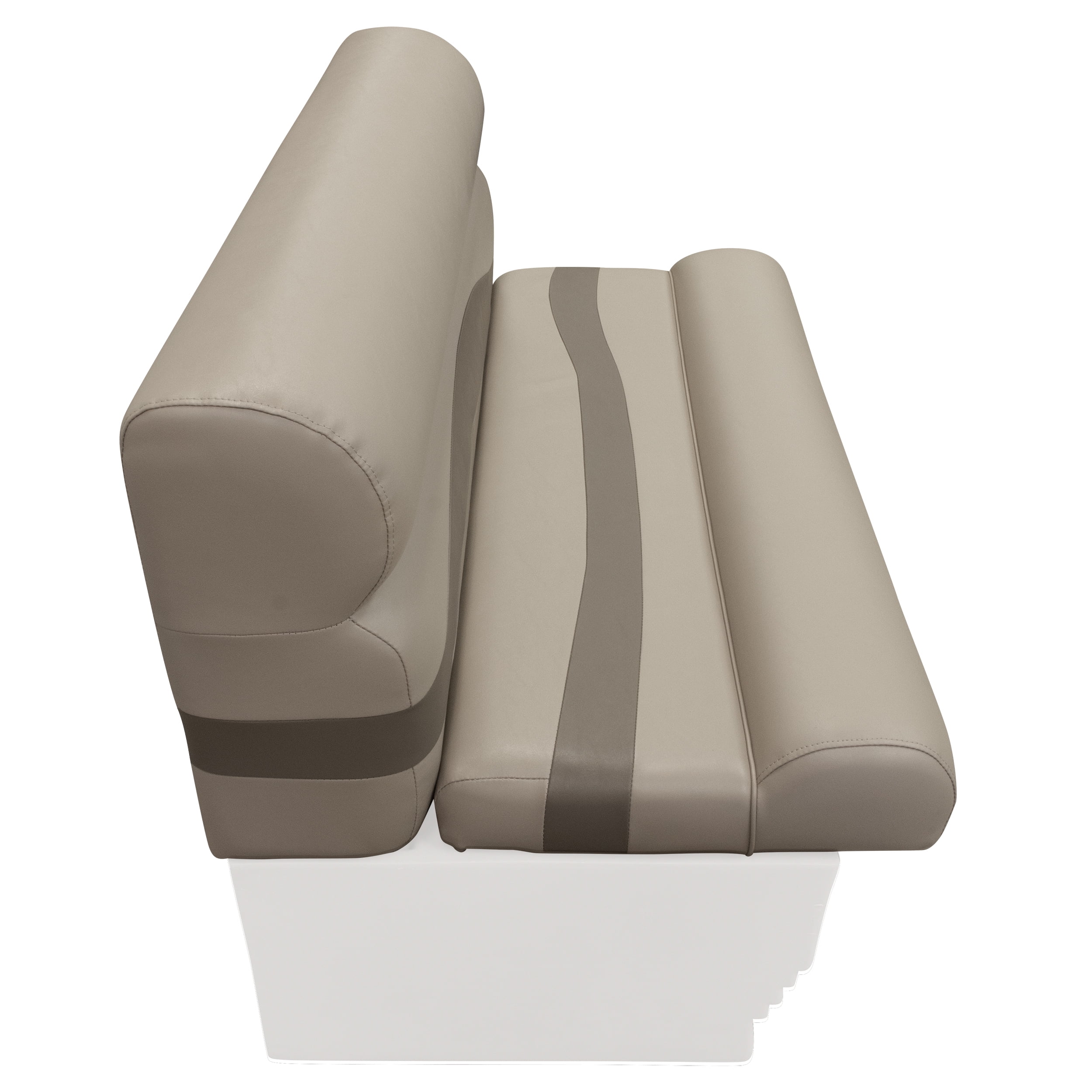 Wise BM1145-1749 Premier Series Pontoon 50" Bench Cushion Set - Mocha Java / Mushroom / Cafe - Image 4