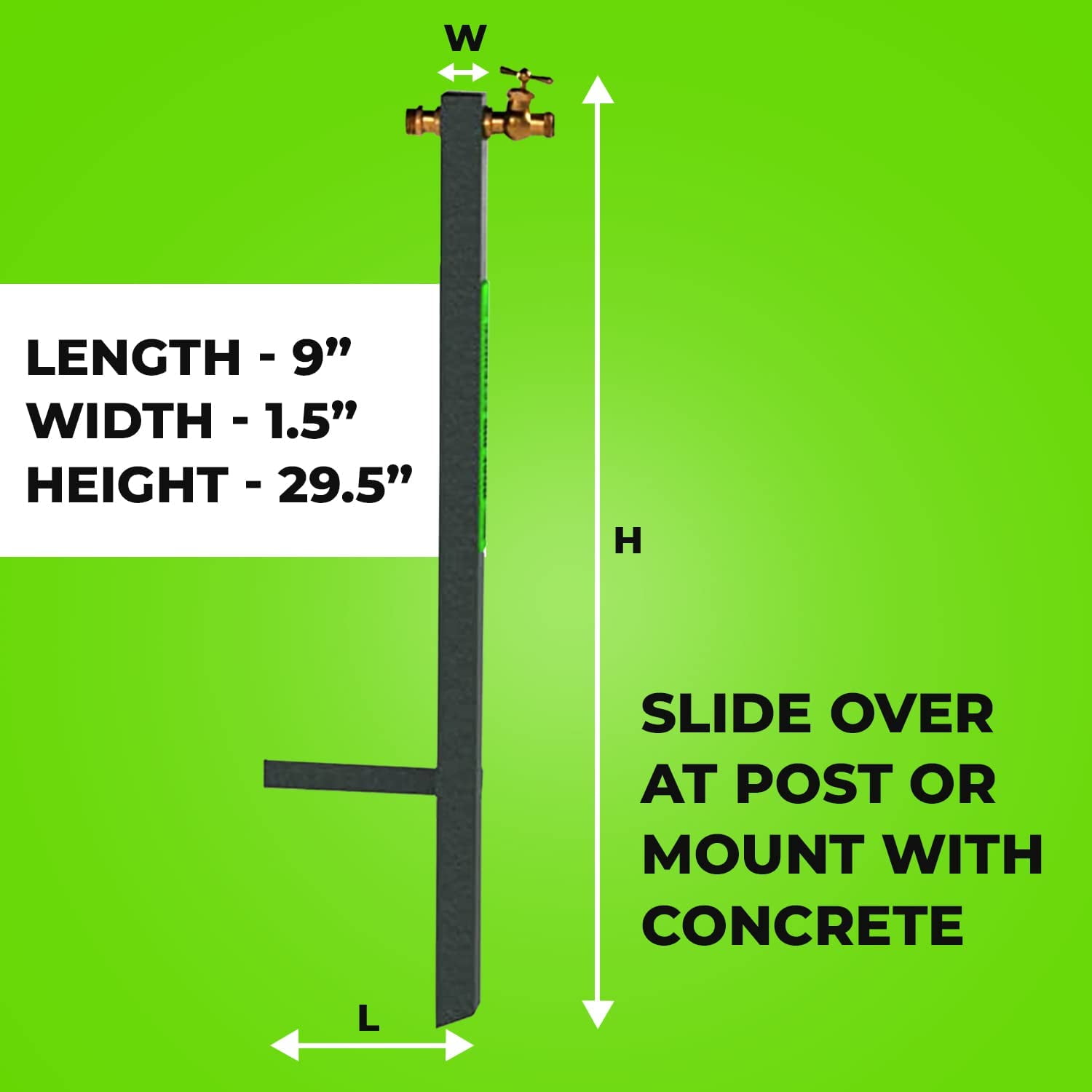 Yard Butler Hose Bib Extender outdoor faucet extender and remote spigot puts your garden hose where you want it - IHBE-6 - Image 7