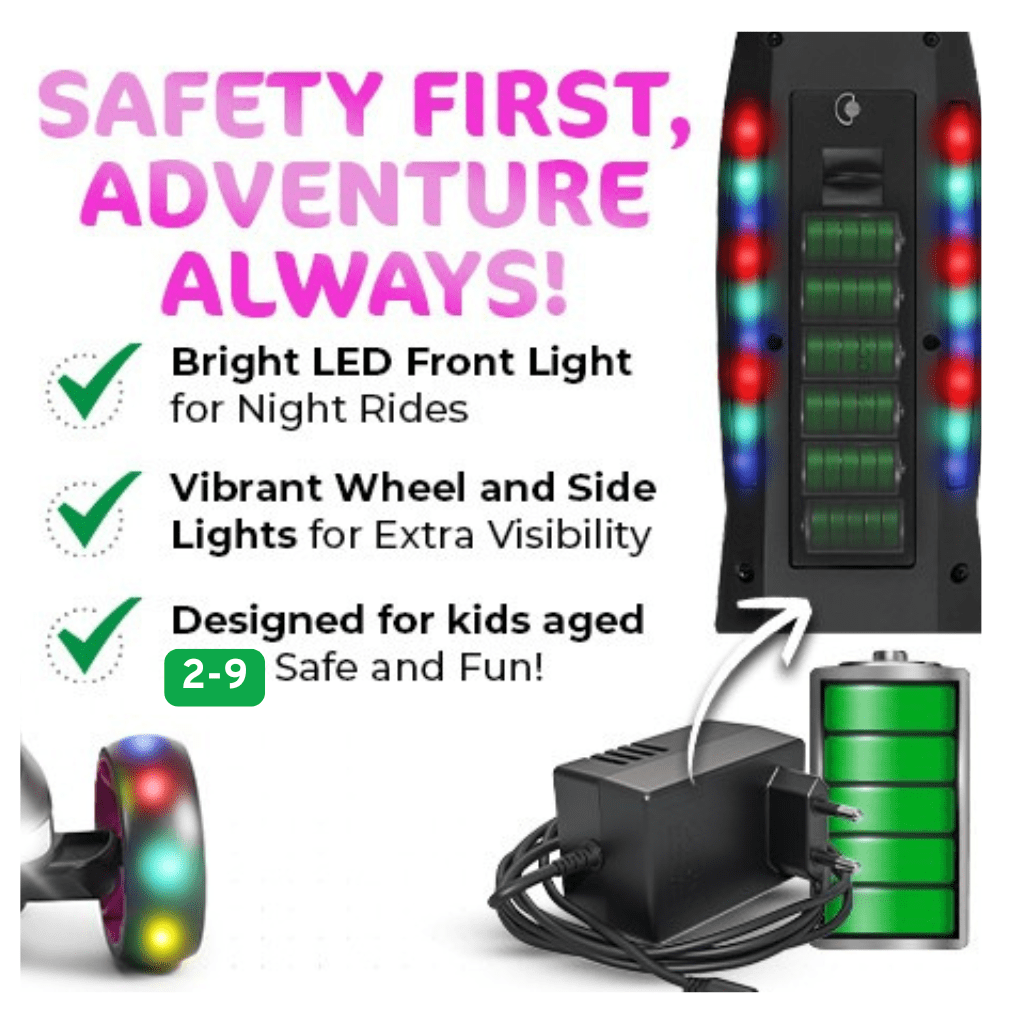 KIMI 3-Wheel Compact Electric Scooter for Children Ages 3-9, LED Safety Lights, 5MPH, 10-Mile Range - Image 19