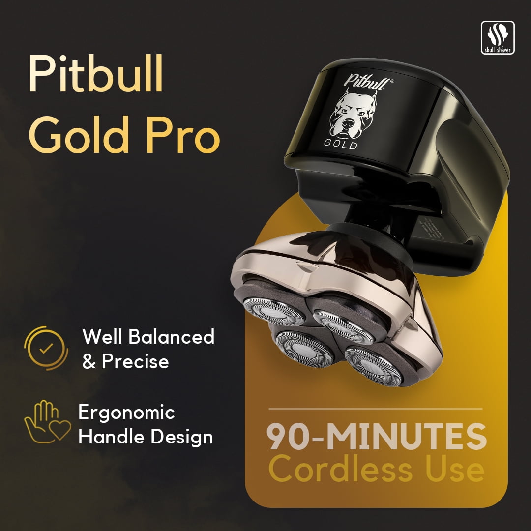 Pitbull Gold PRO Head and Face Shaver | USB charging cable included - Image 2