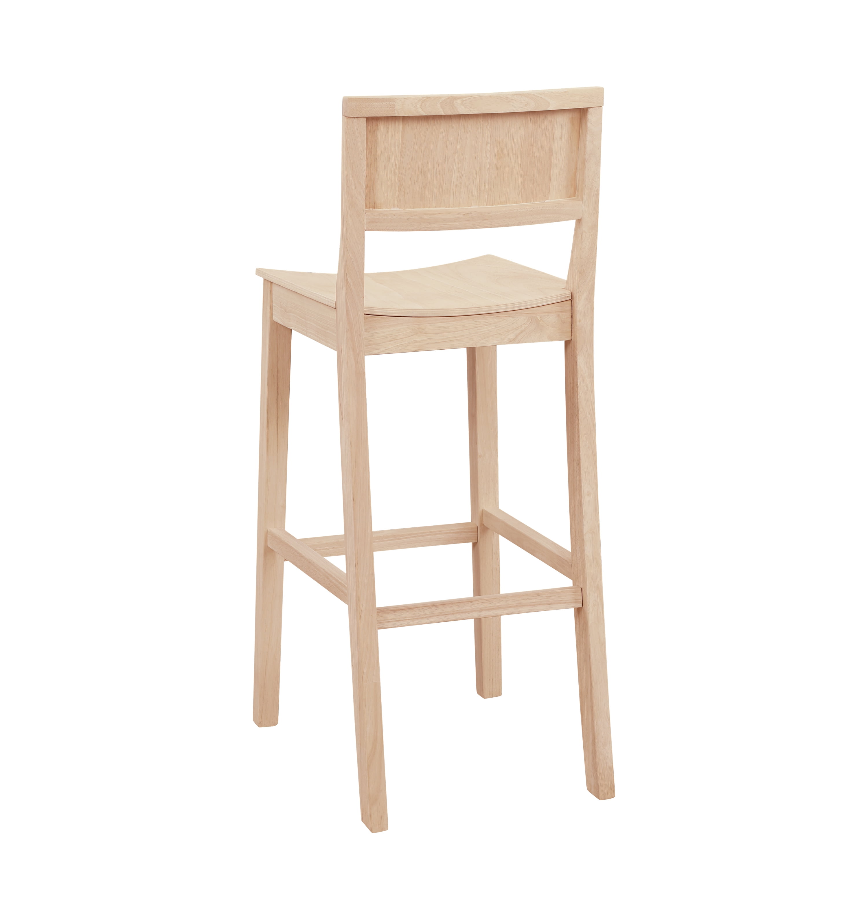 Linon Darcy 30" Indoor Wood Bar Stool, Set of 2, Unfinished - Image 9