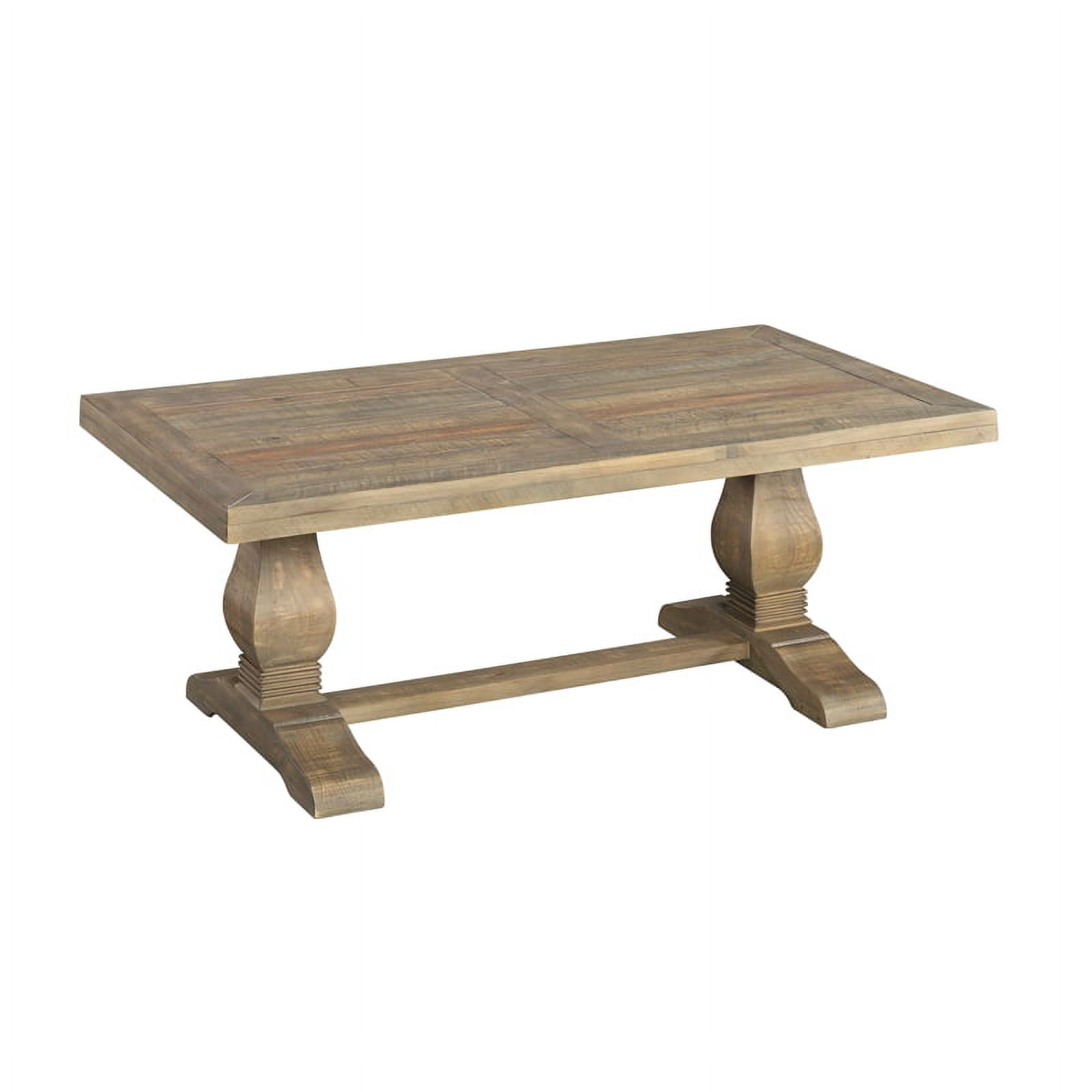 Martin Svensson Home Napa Pedestal Coffee Table, Reclaimed Natural - Image 3