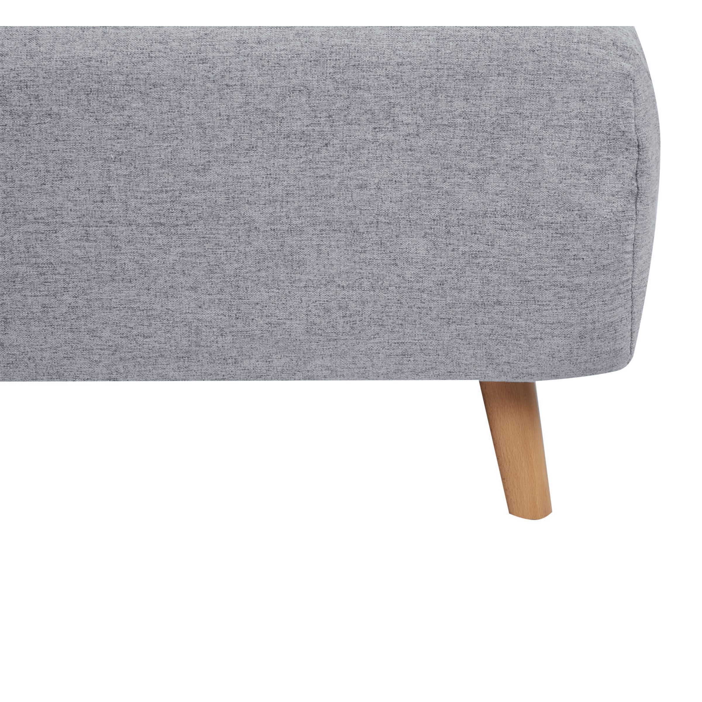 A&D Home Tustin Polyester Convertible Futon Chair, Light Gray - Image 5