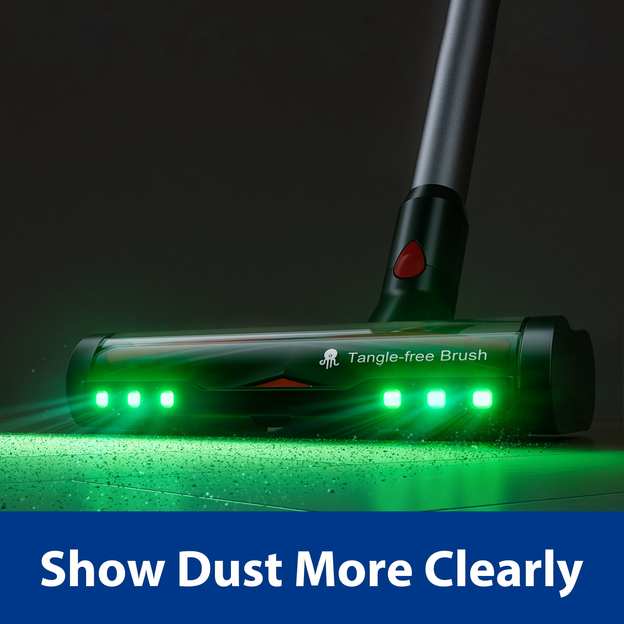 Maircle S3 Pro Cordless Stick Vacuum, Lightweight Cordless Vacuum 400W Powerful Suction, 7*4000mAh Batterys, 70min Runtime, 3 Speeds LED Display, Patented Tangle-Free Brush for Pet Hair Carpet - Image 4