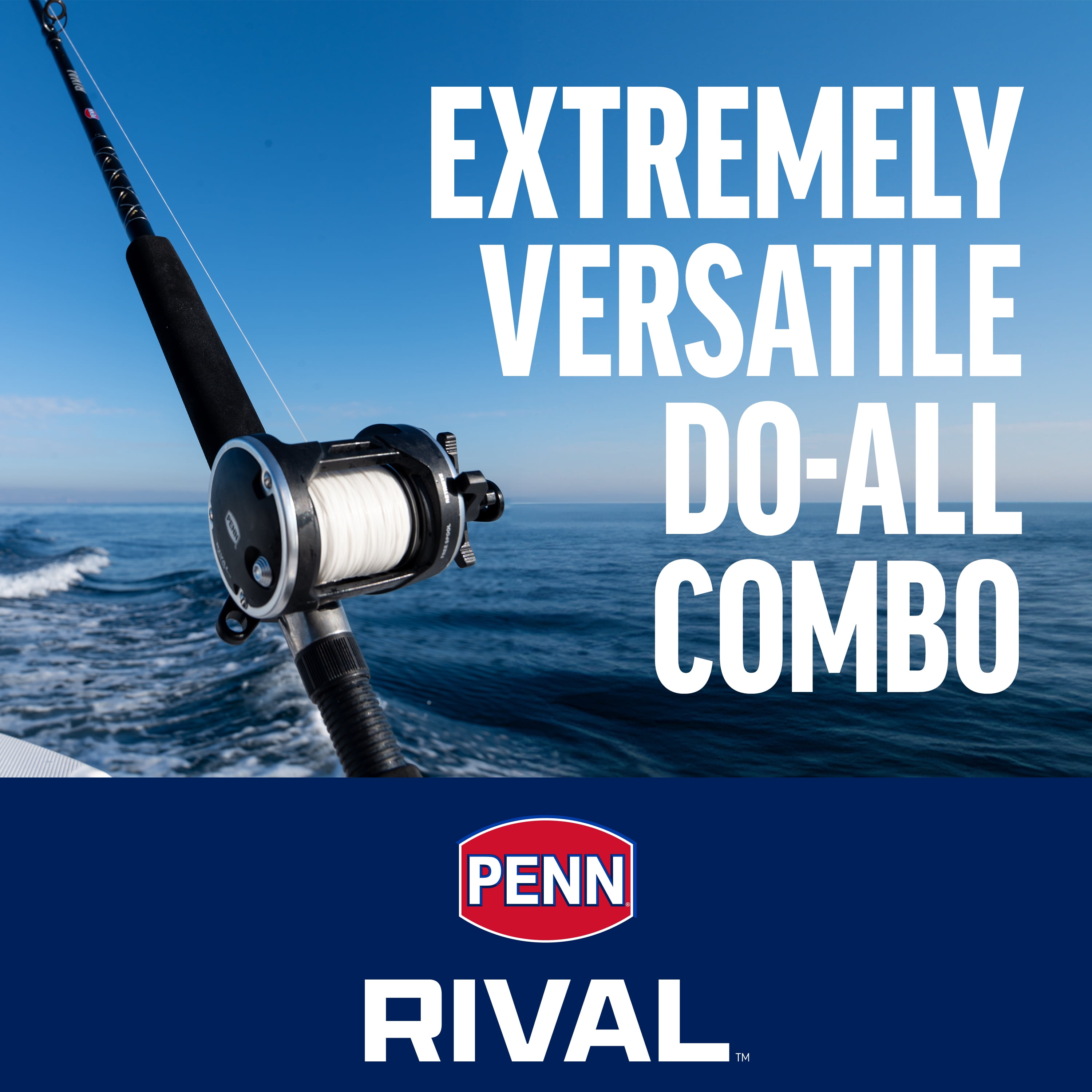 PENN Rival™ Level Wind Combo, 7' Medium Fishing Rod, 15 Size Reel - Image 5