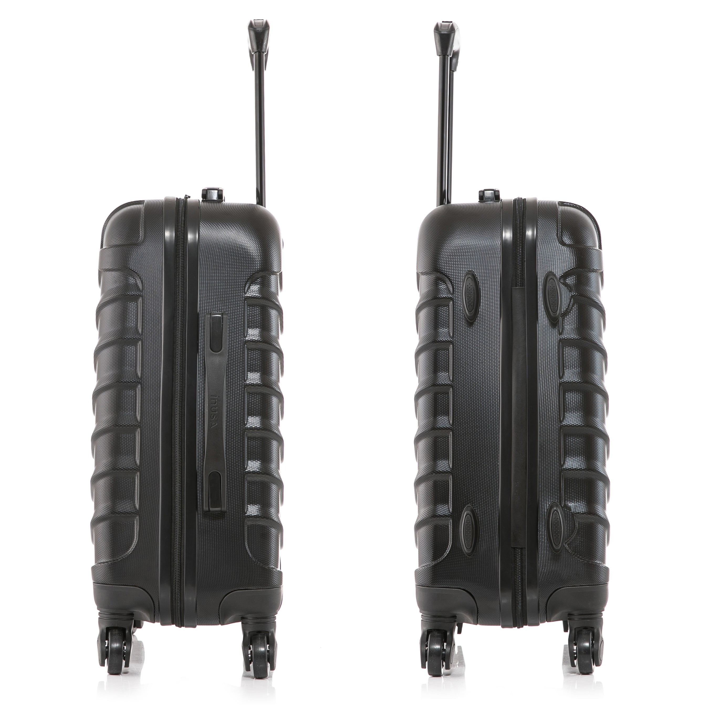 InUSA Endurance 20" Hardside Lightweight Luggage with Spinner Wheels, Handle, and Trolley, Black - Image 11